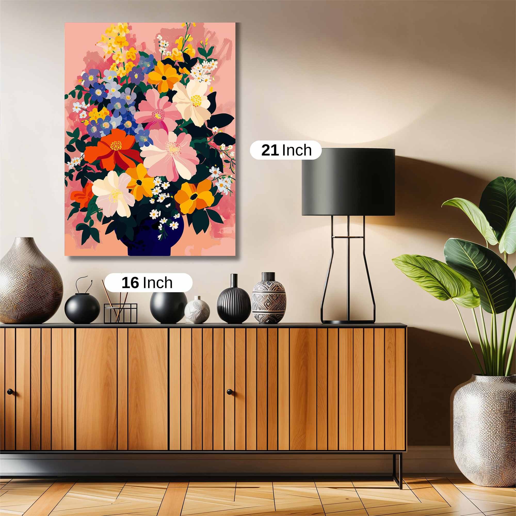 Floral Harmony Safe Wall Magnetic / M