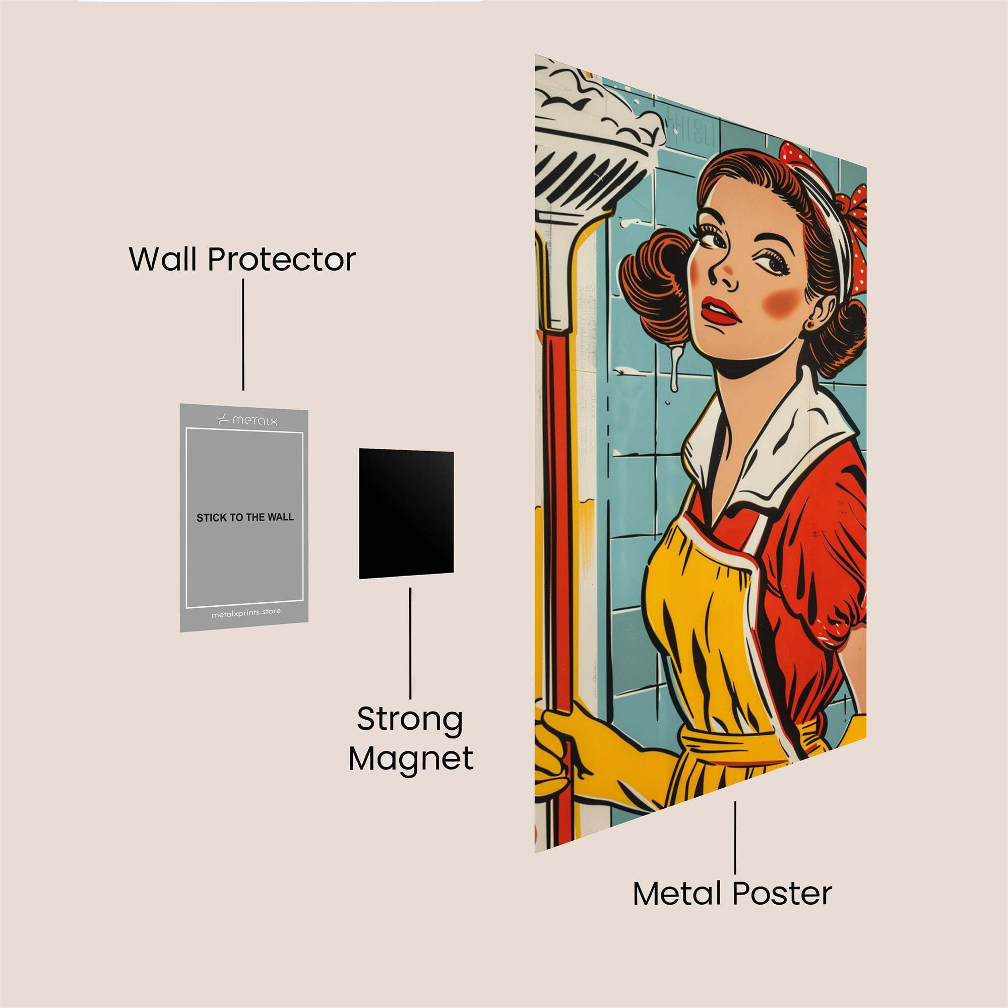 Maid Marvelous Safe Wall Magnetic / M