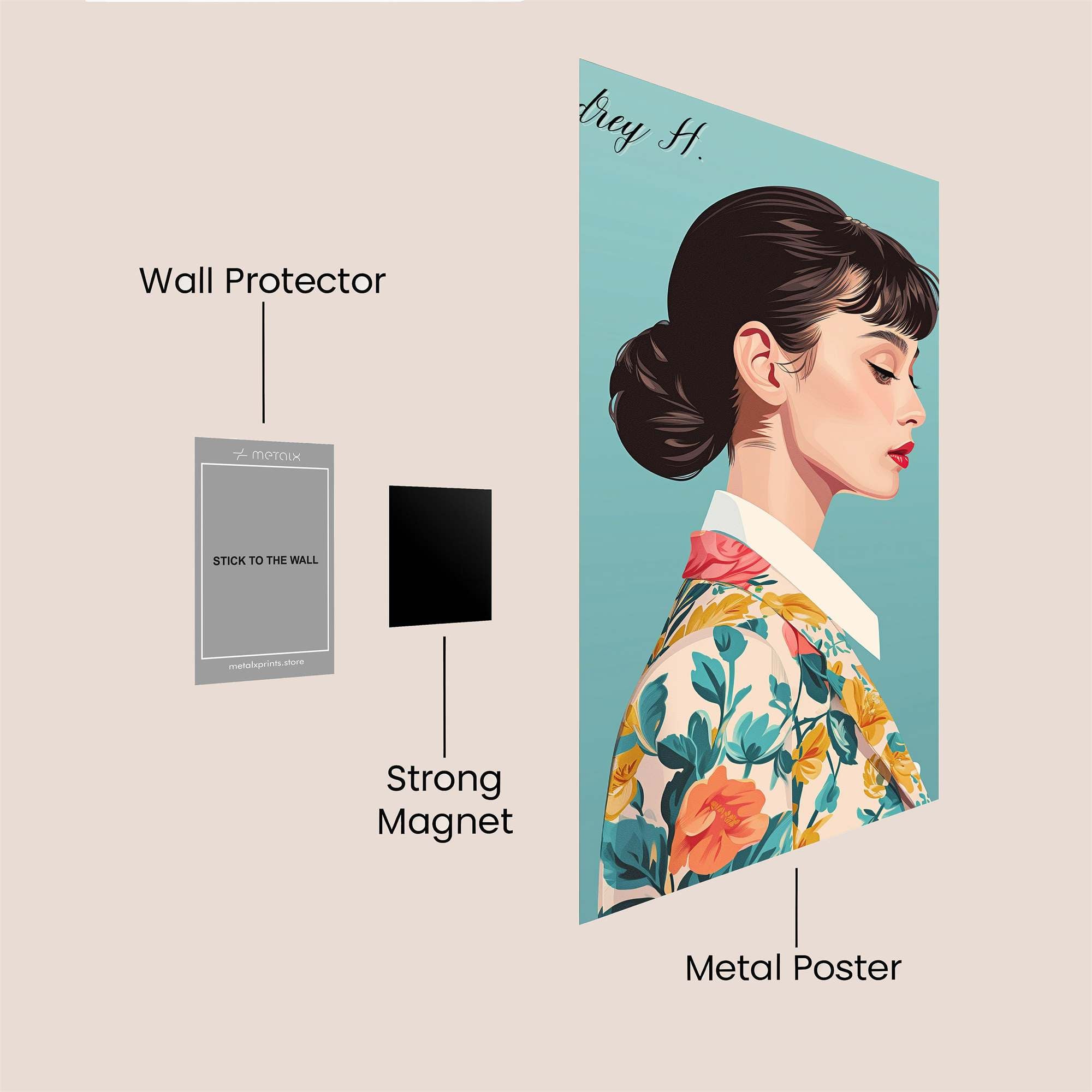 Audrey Elegant Safe Wall Magnetic / M