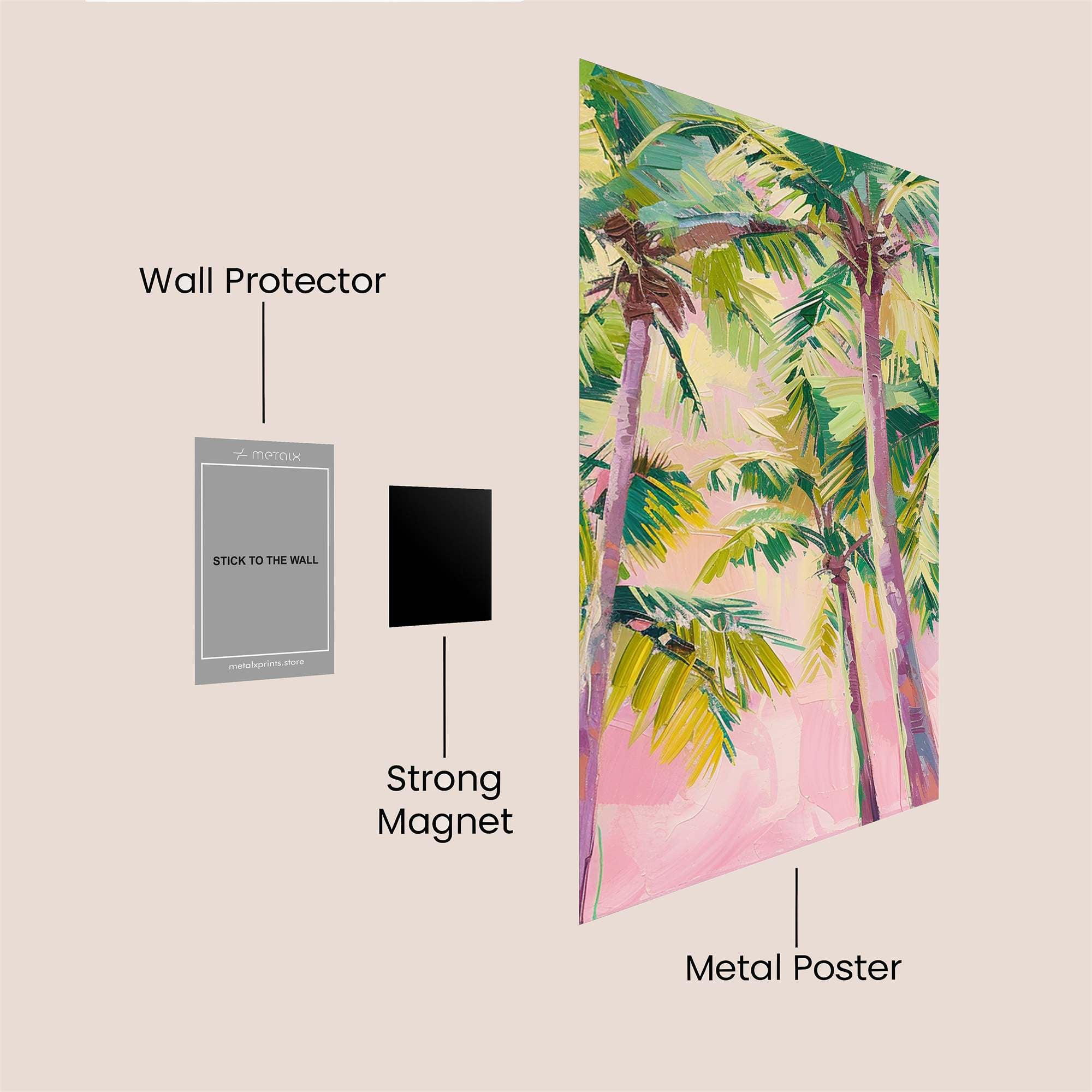 Palm Serenity Safe Wall Magnetic / M