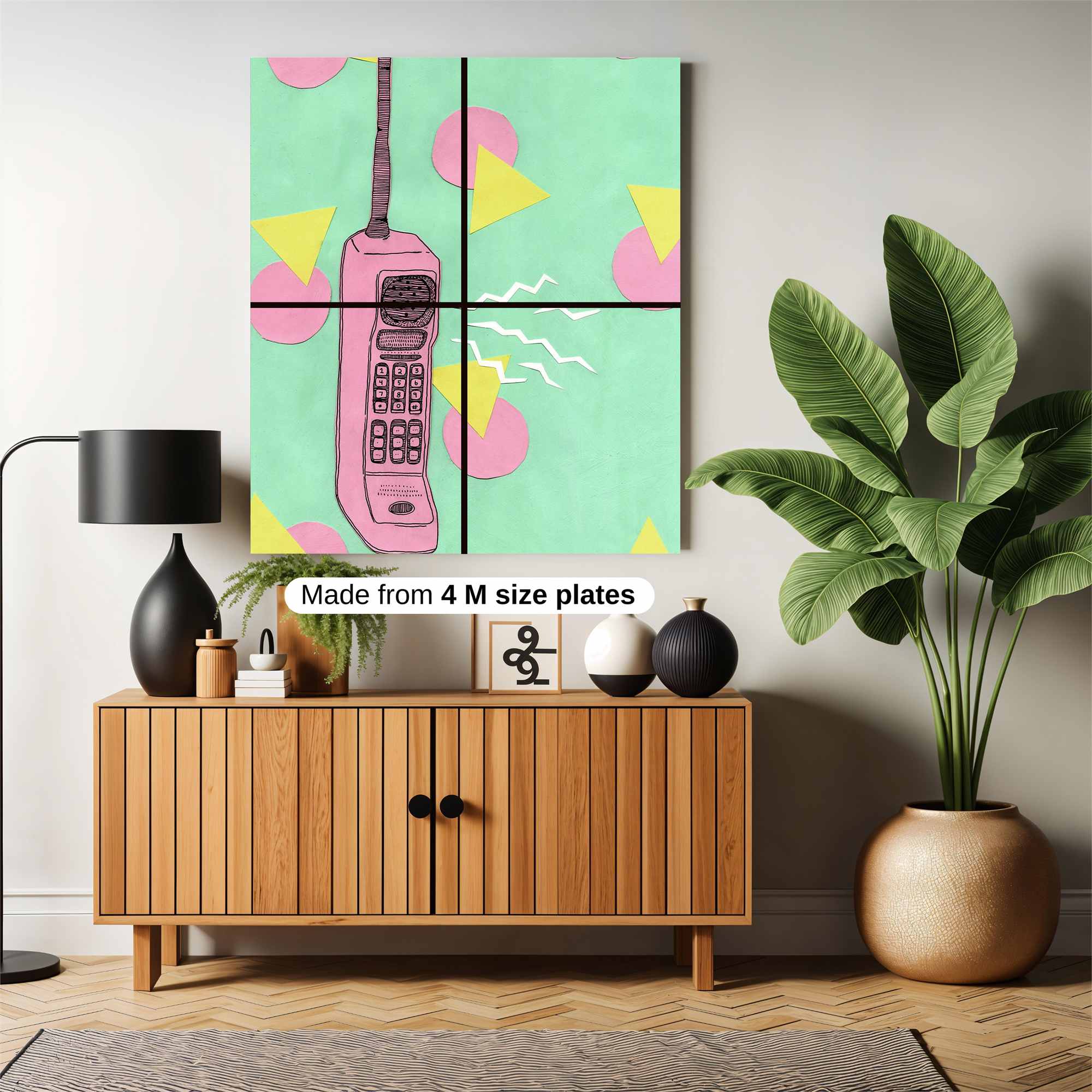 Retro Whimsy Safe Wall Magnetic / M