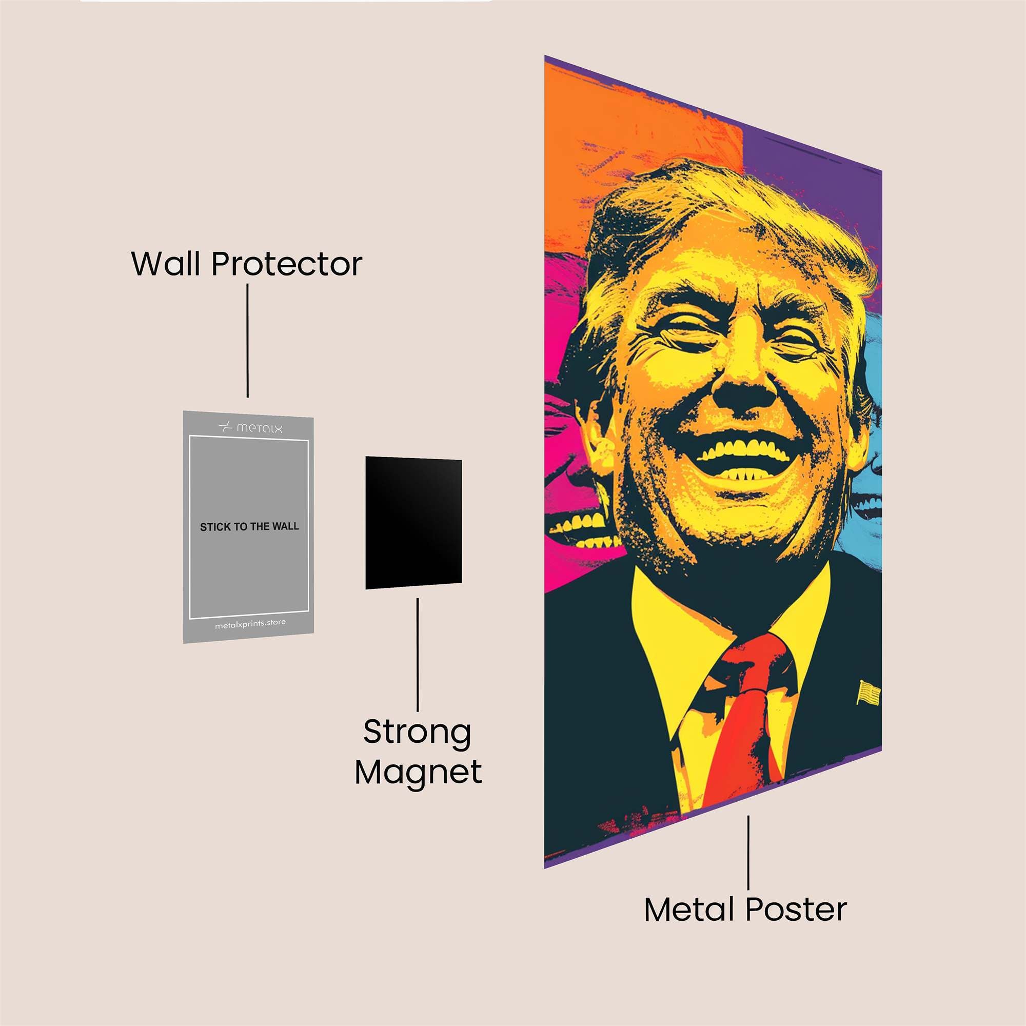 Trump Vibrant Safe Wall Magnetic / M