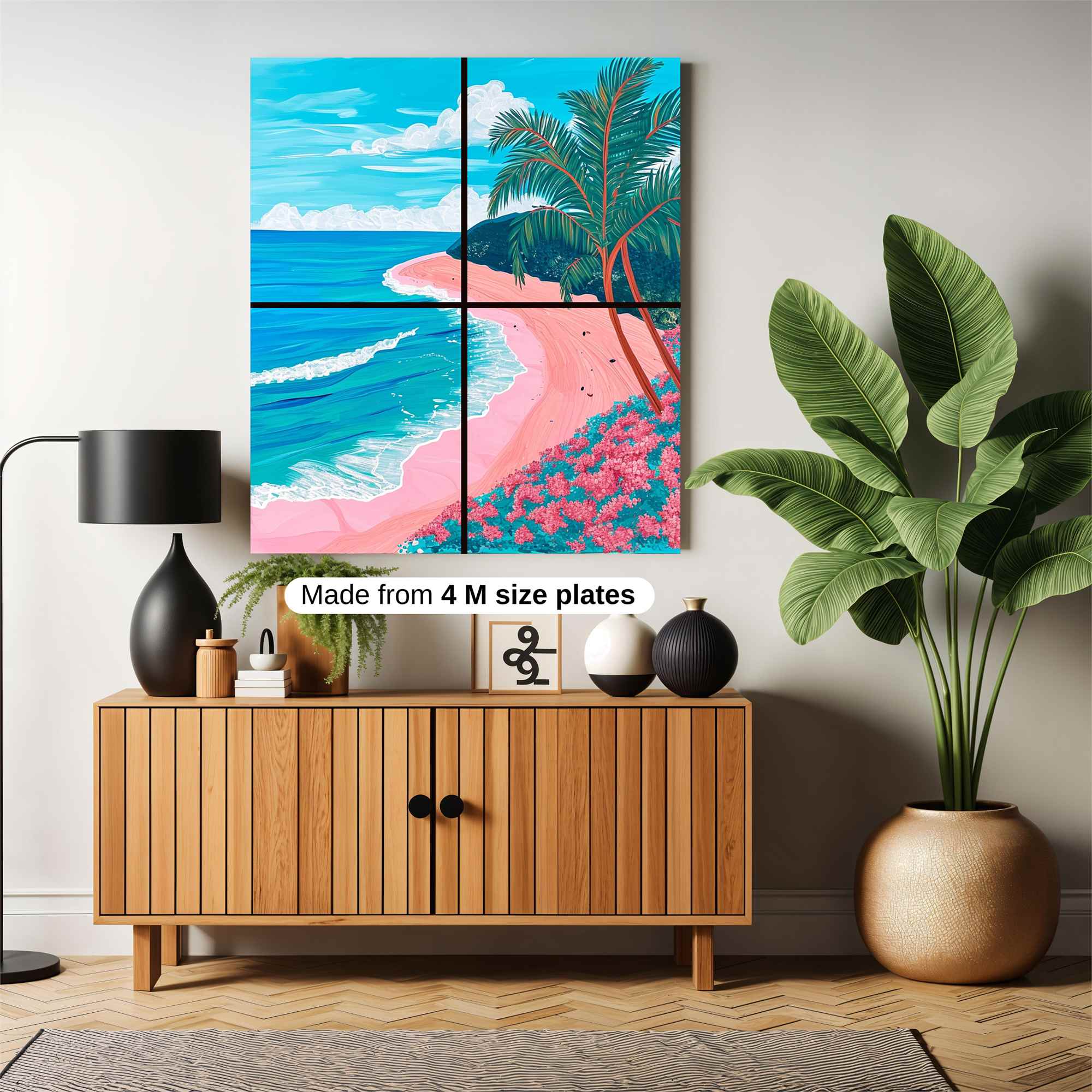 Tropical Serenity Safe Wall Magnetic / M