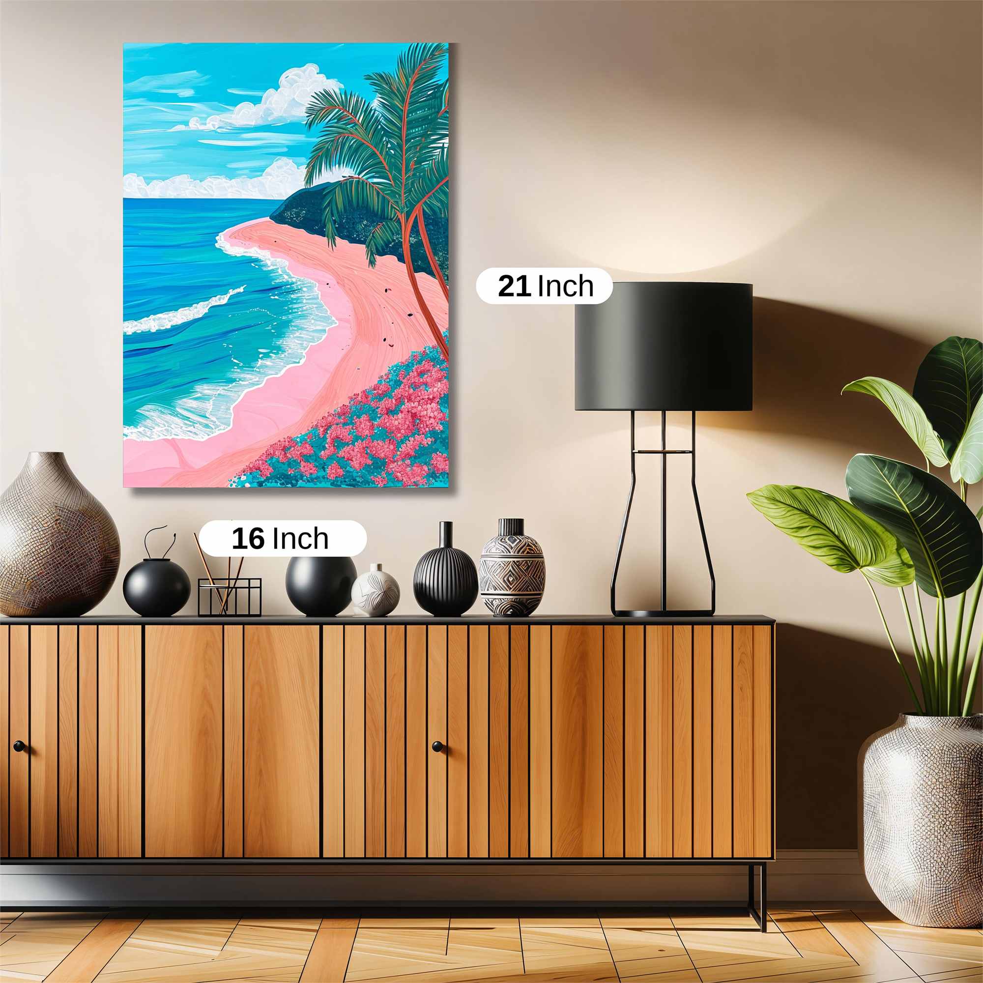 Tropical Serenity Safe Wall Magnetic / M