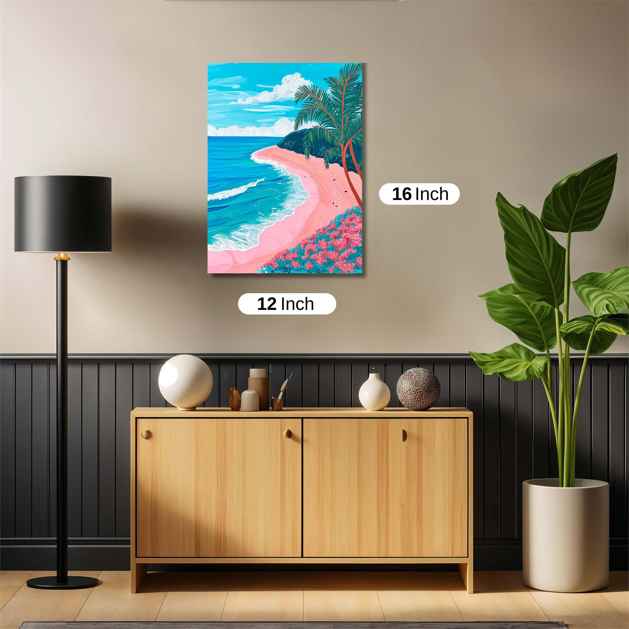 Tropical Serenity Safe Wall Magnetic / M