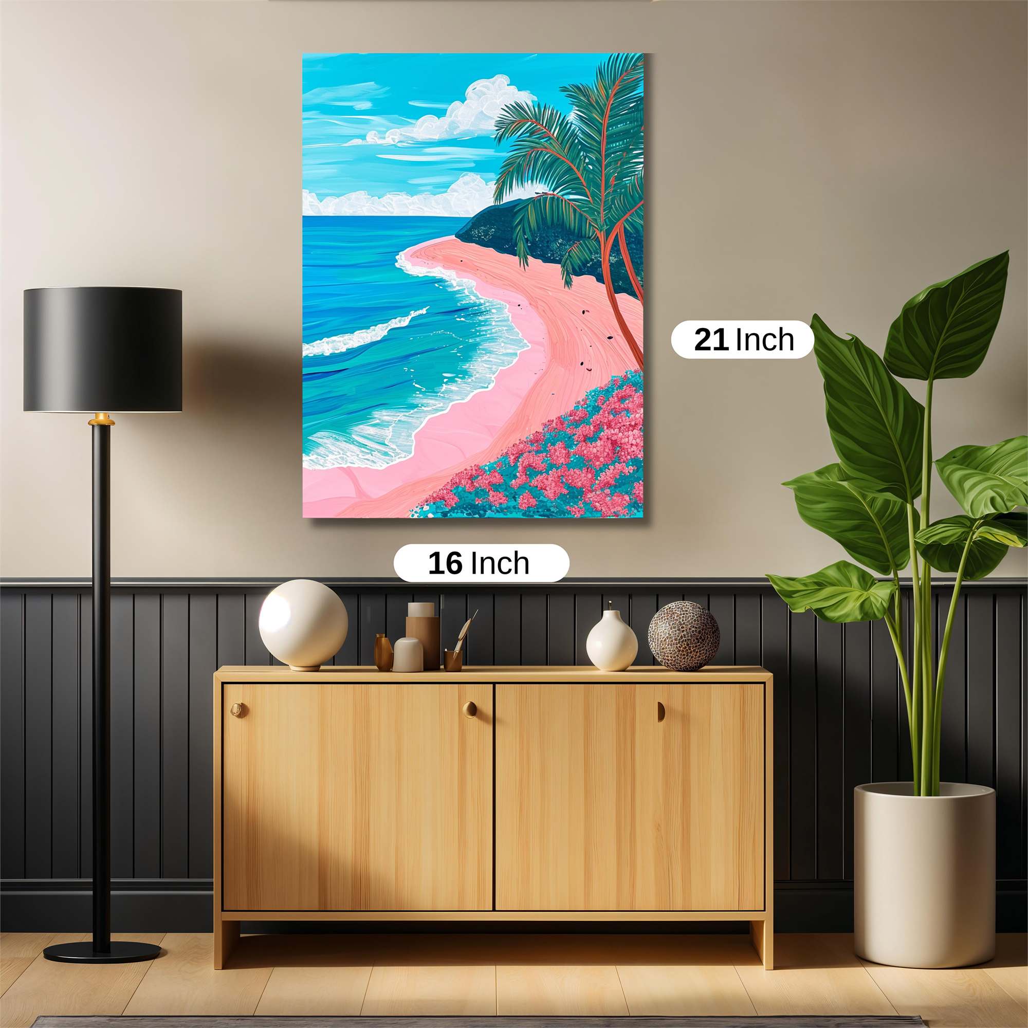 Tropical Serenity Safe Wall Magnetic / M