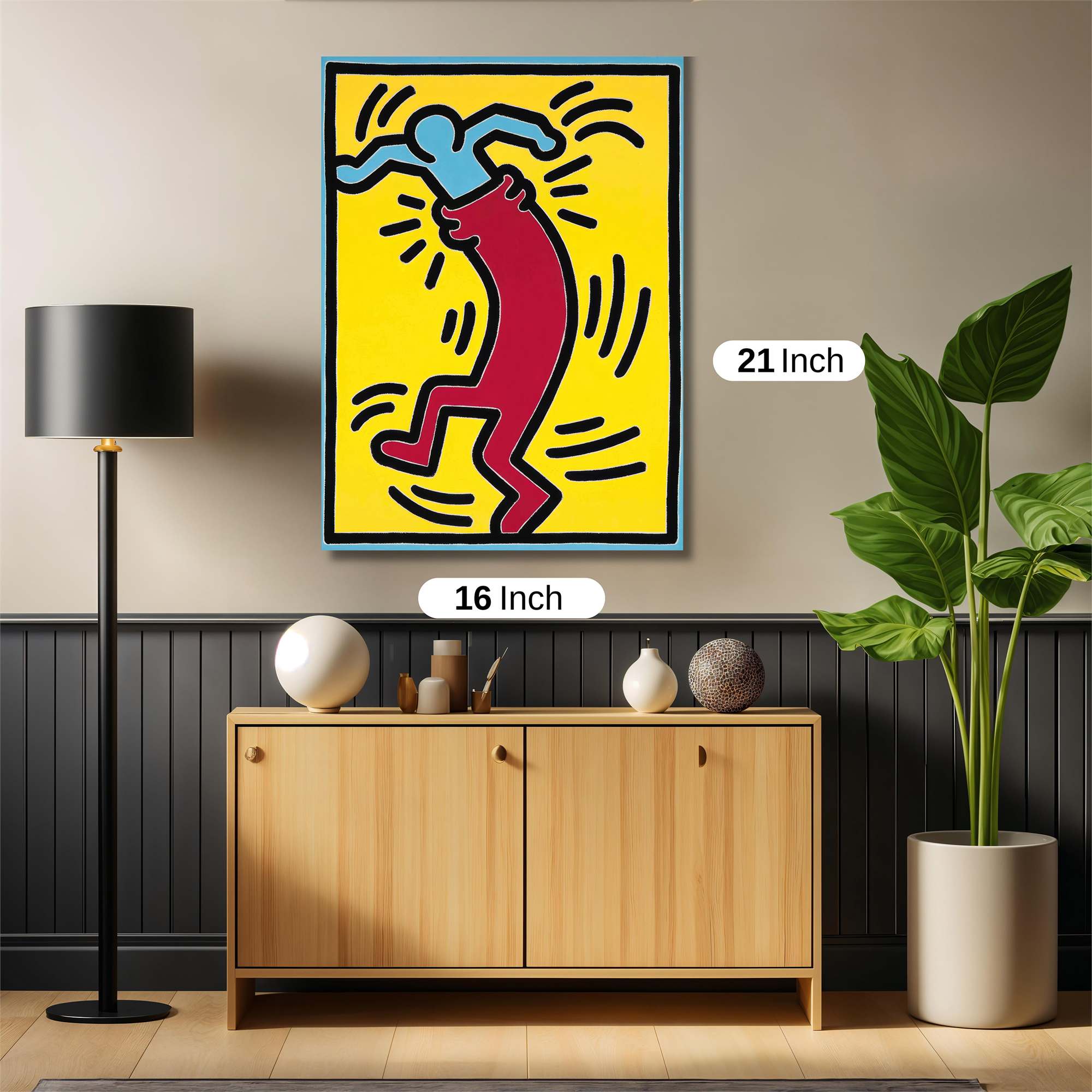 Haring Exuberance Safe Wall Magnetic / M
