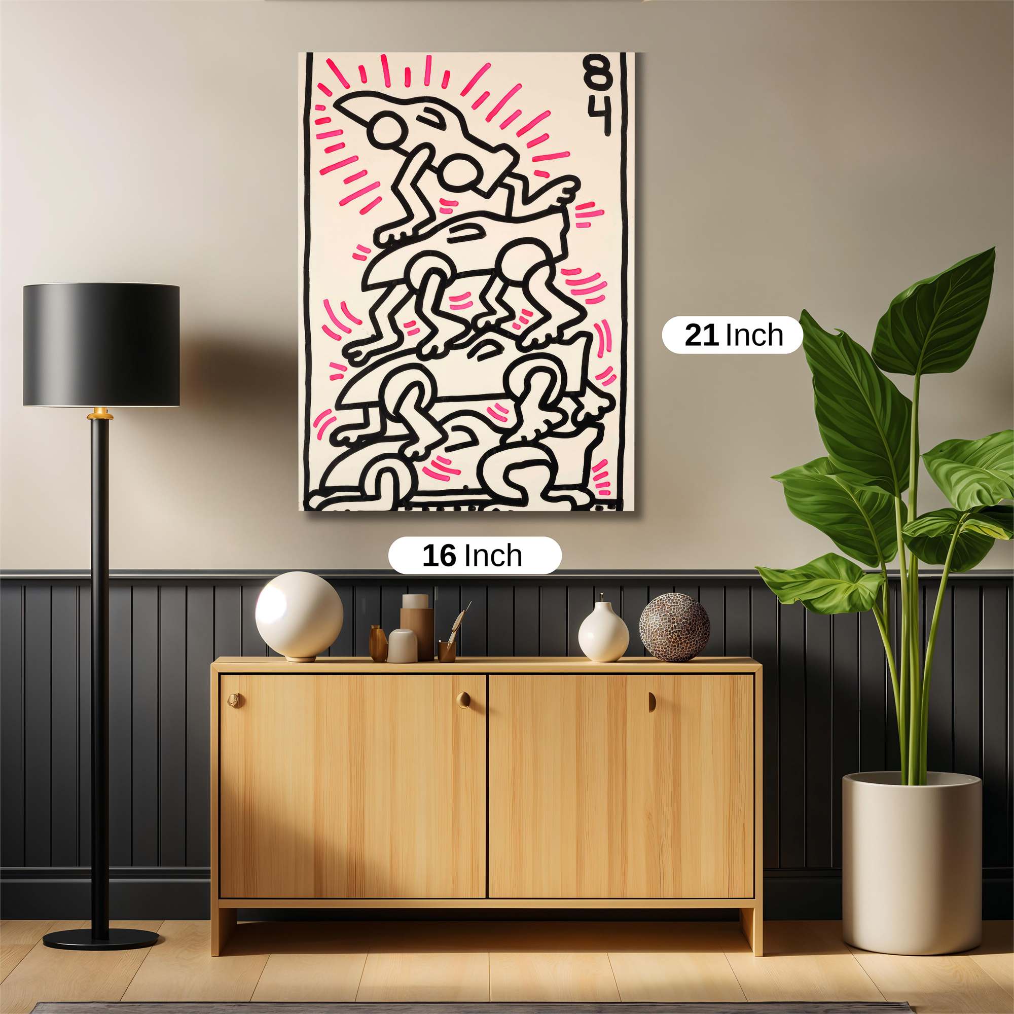 Haring Euphoria Safe Wall Magnetic / M