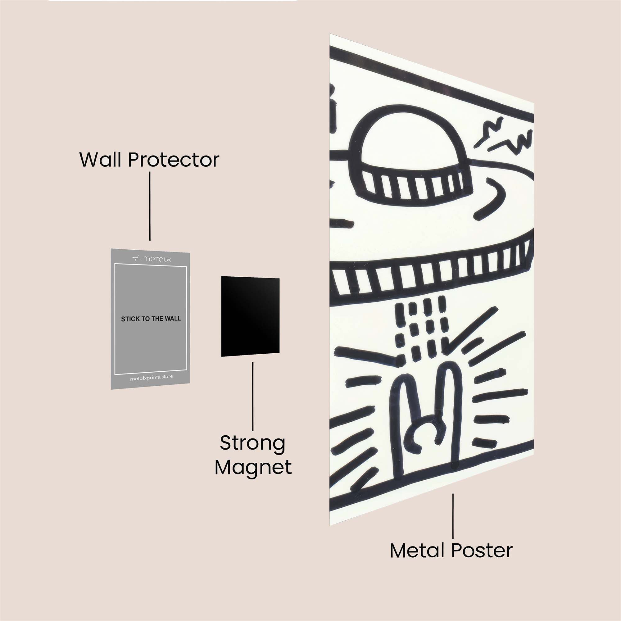 Alien Abduction Safe Wall Magnetic / M