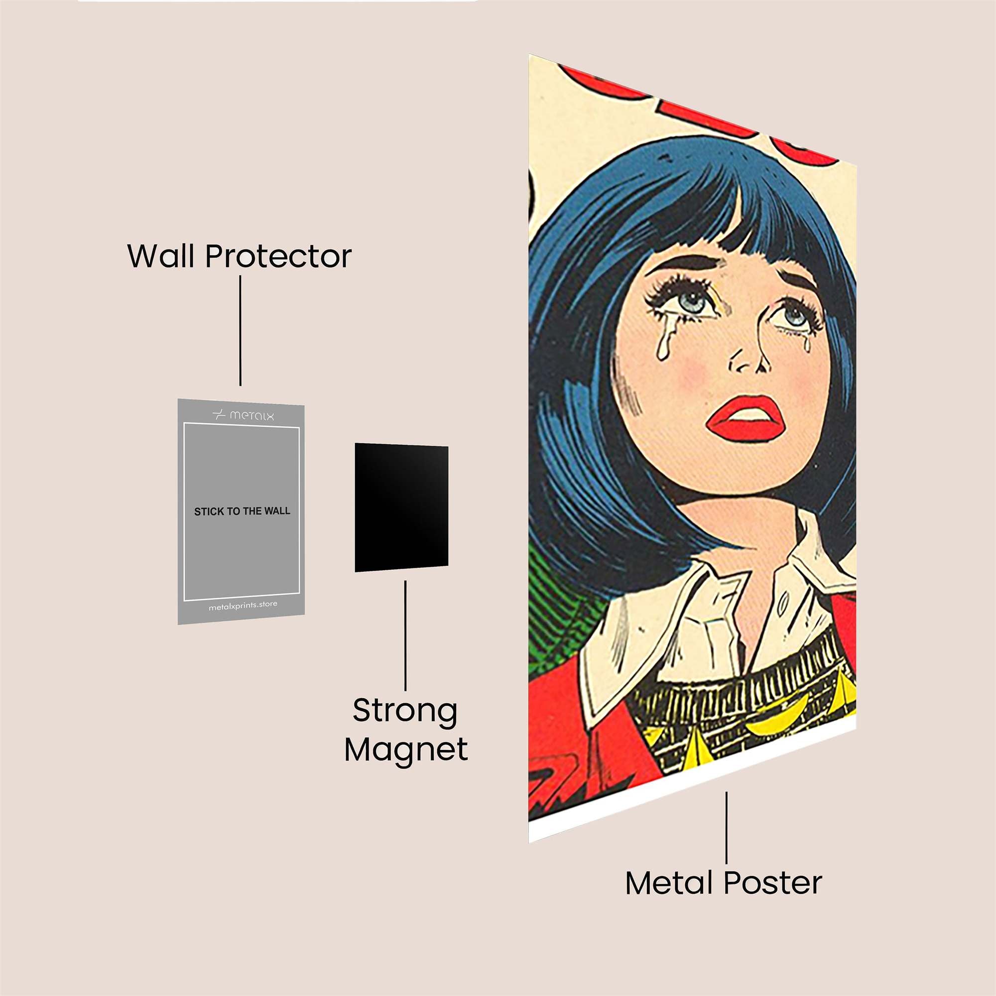 Betty Blues Safe Wall Magnetic / M