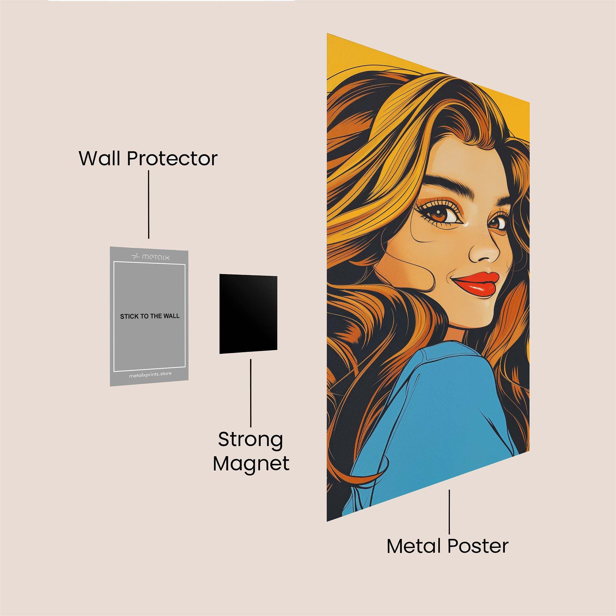 Autumn Whimsy Safe Wall Magnetic / M