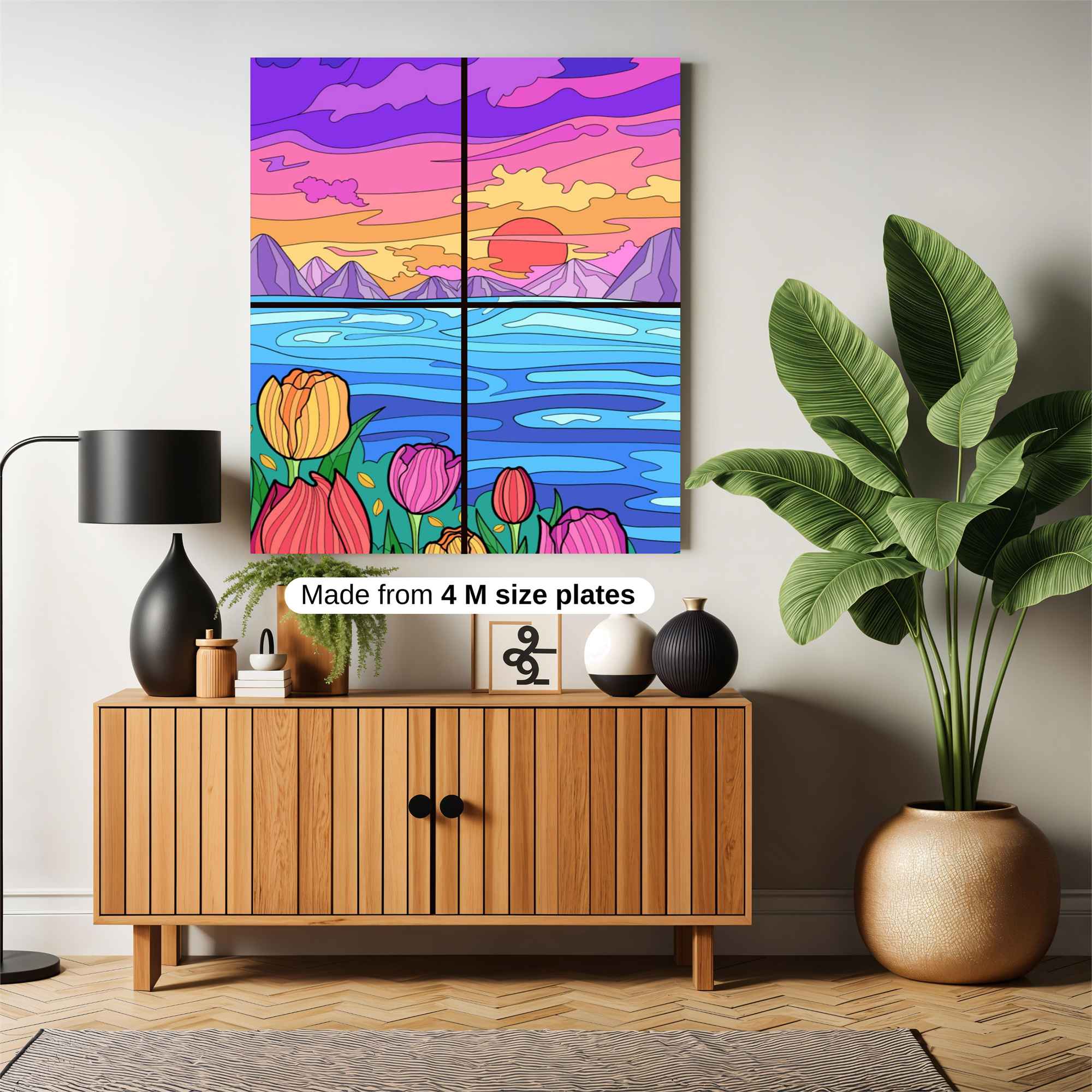 Sunset Serenity Safe Wall Magnetic / M