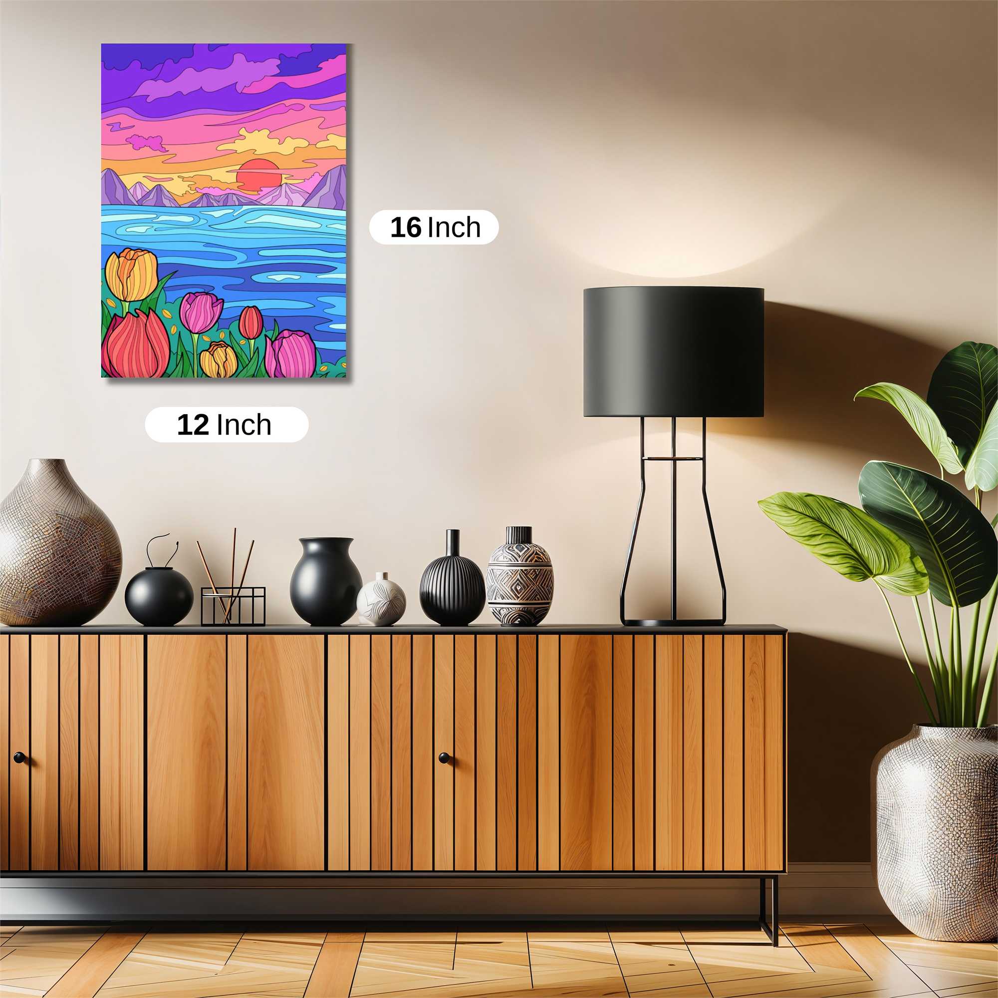 Sunset Serenity Safe Wall Magnetic / M