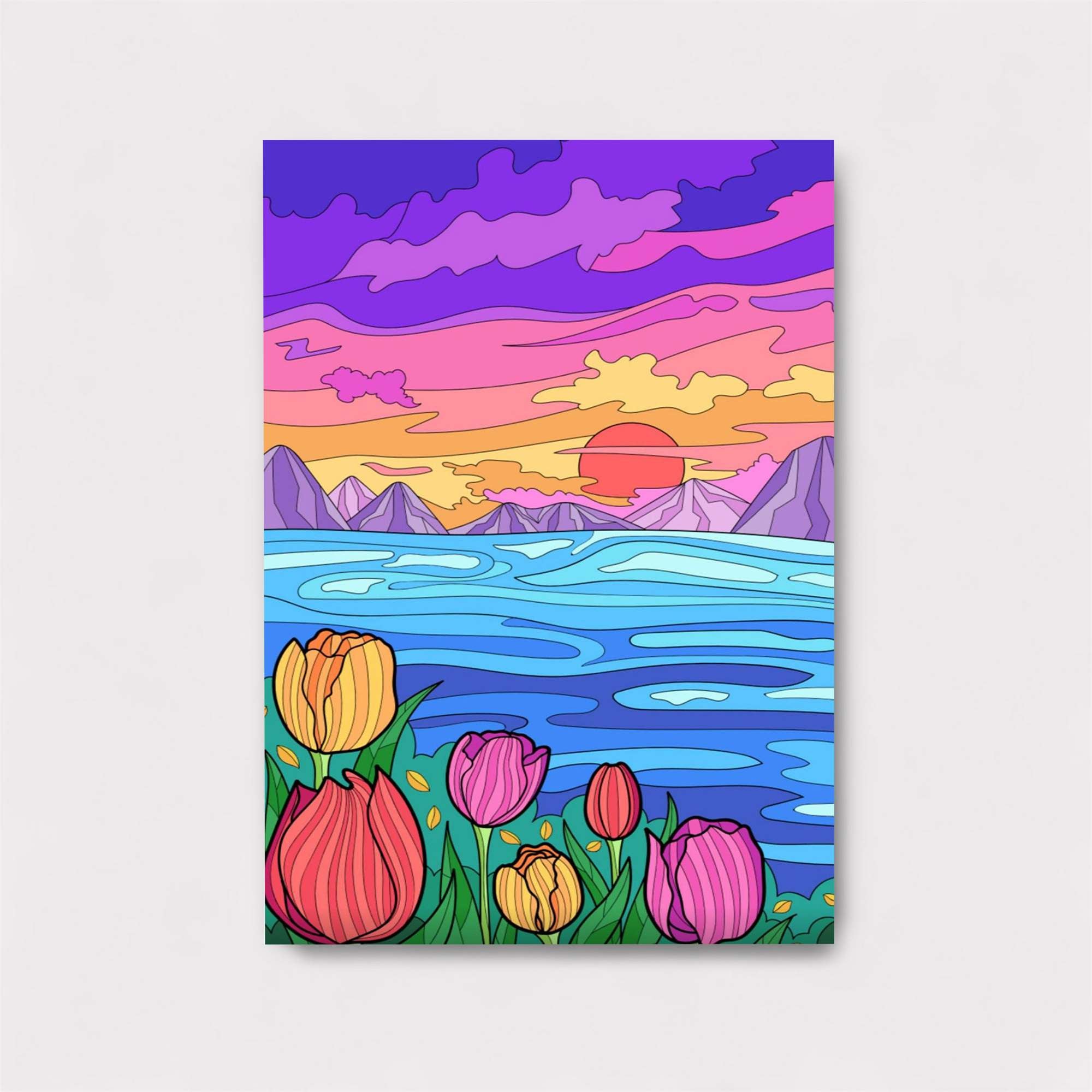 Sunset Serenity Safe Wall Magnetic / M