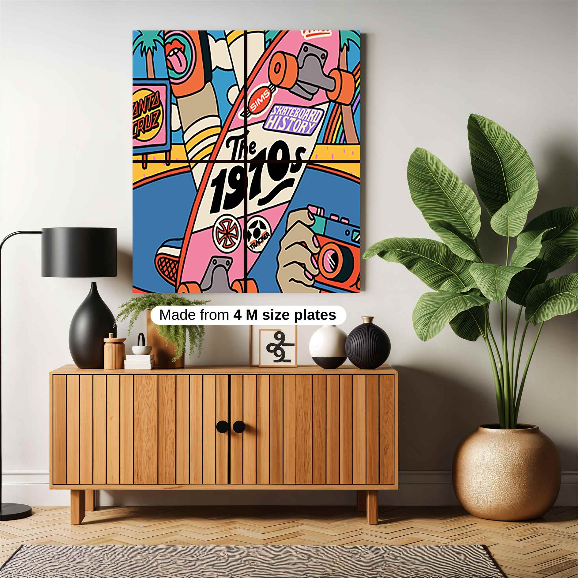 Skateboard Vibe Safe Wall Magnetic / M