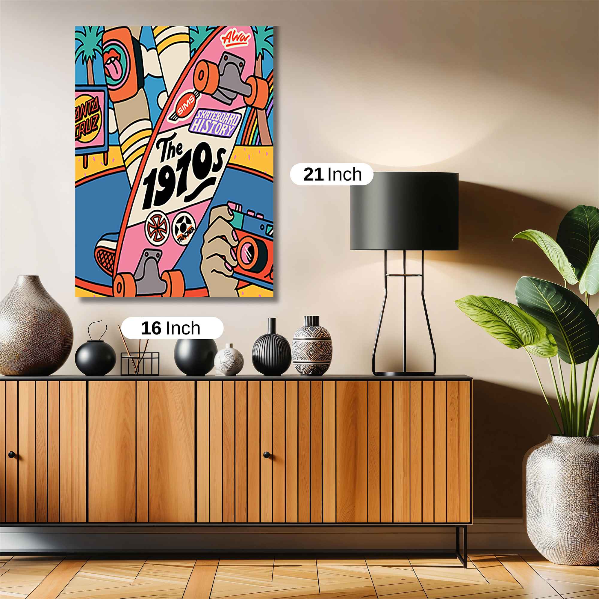 Skateboard Vibe Safe Wall Magnetic / M
