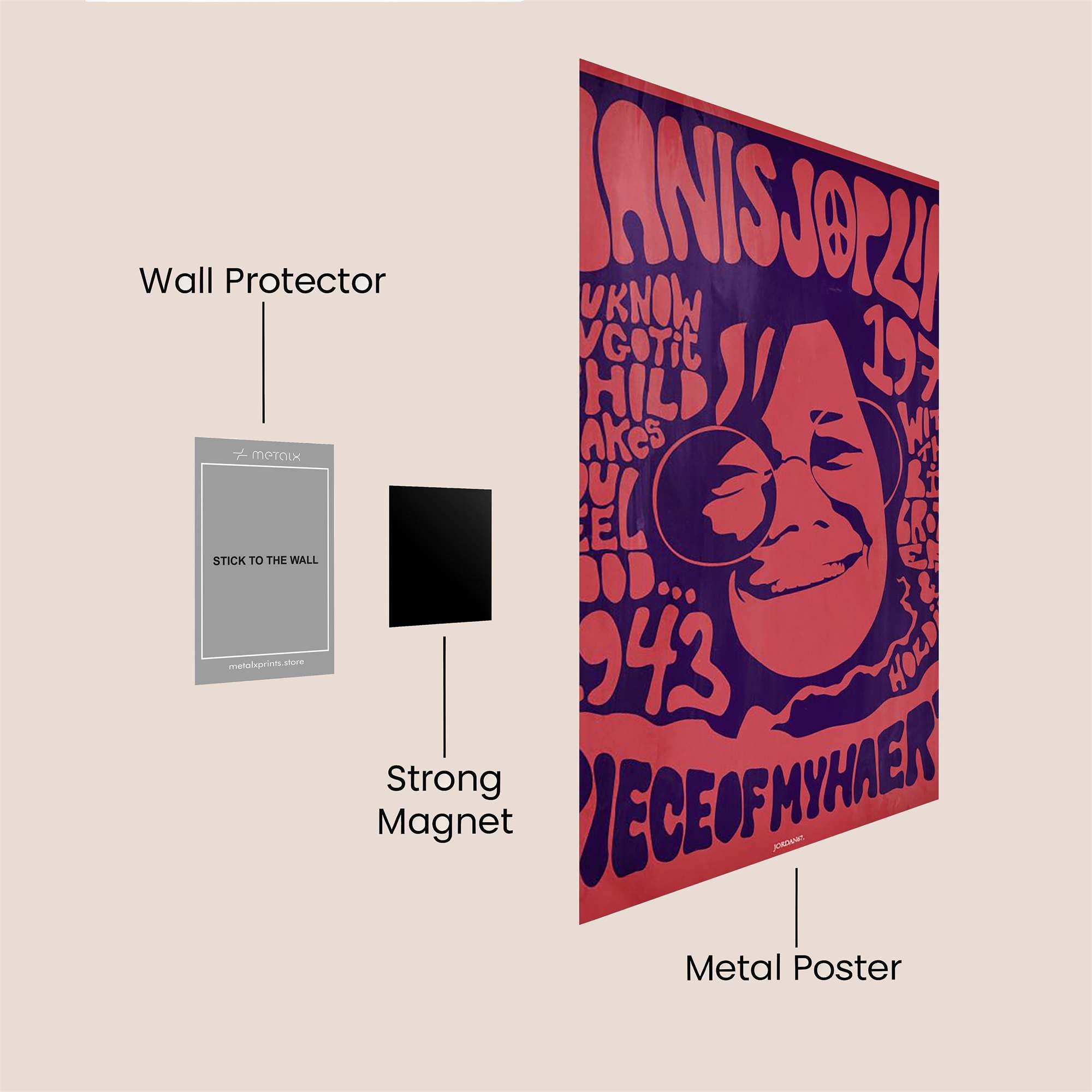 Janis Joyful Safe Wall Magnetic / M