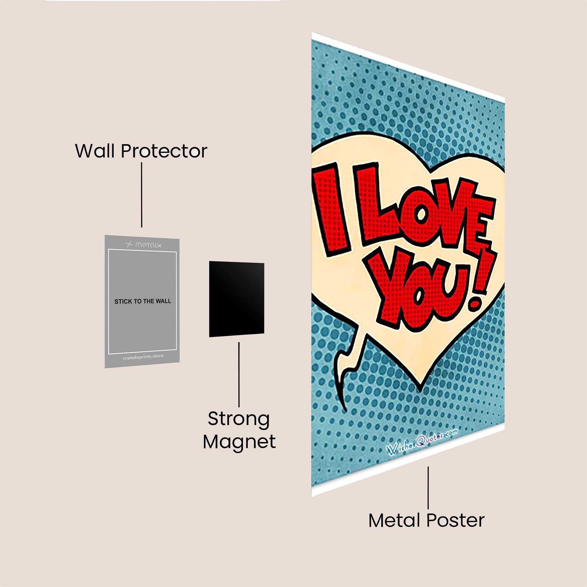 Love Burst Safe Wall Magnetic / M