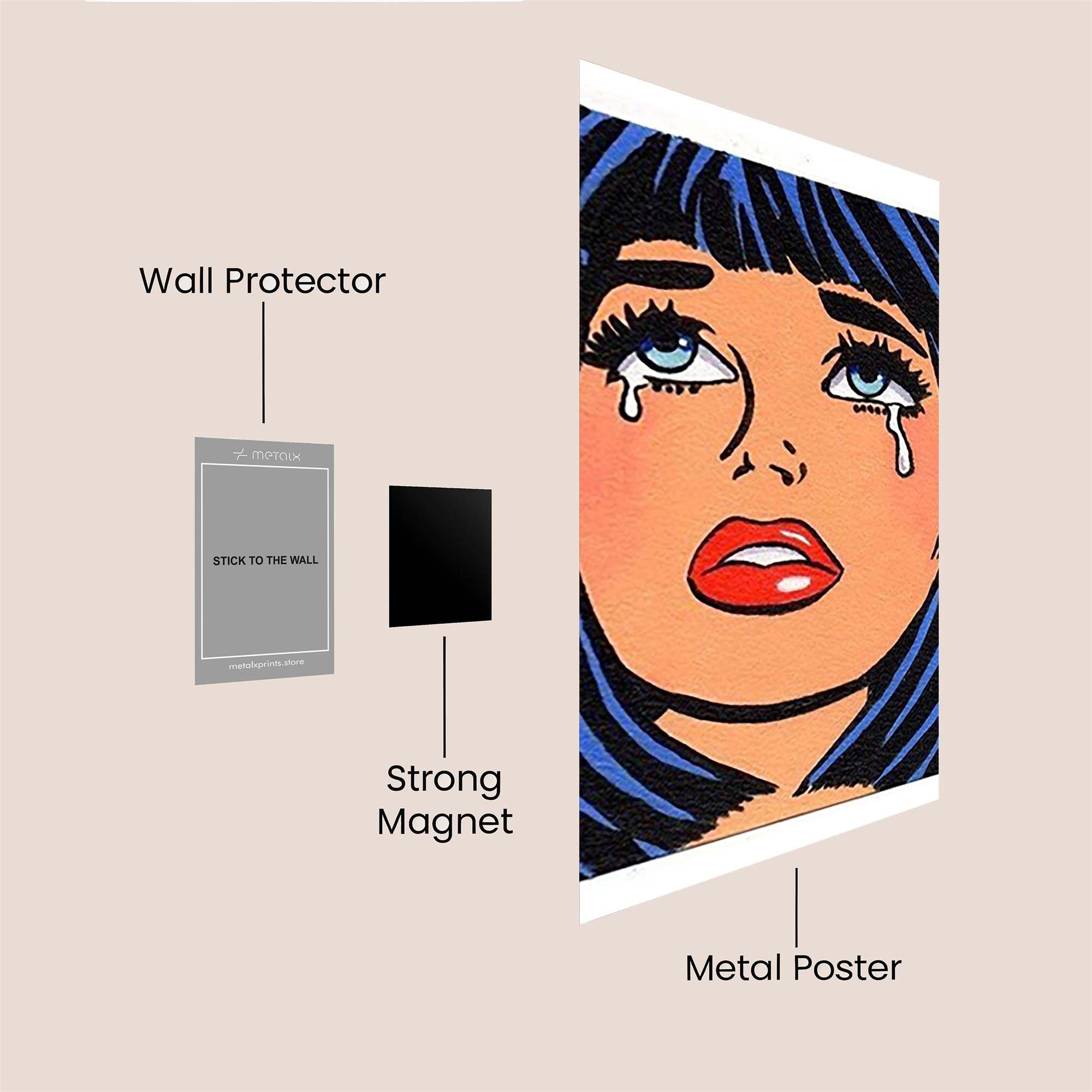 Tears Unleashed Safe Wall Magnetic / M