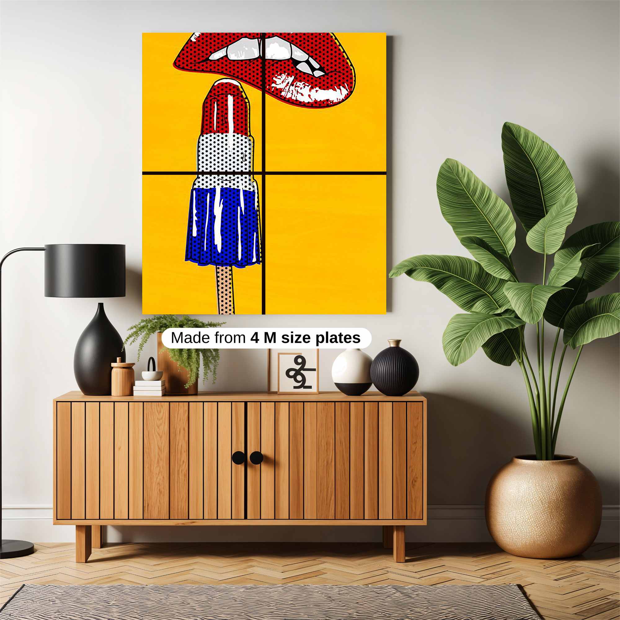 Lips Lick Safe Wall Magnetic / M