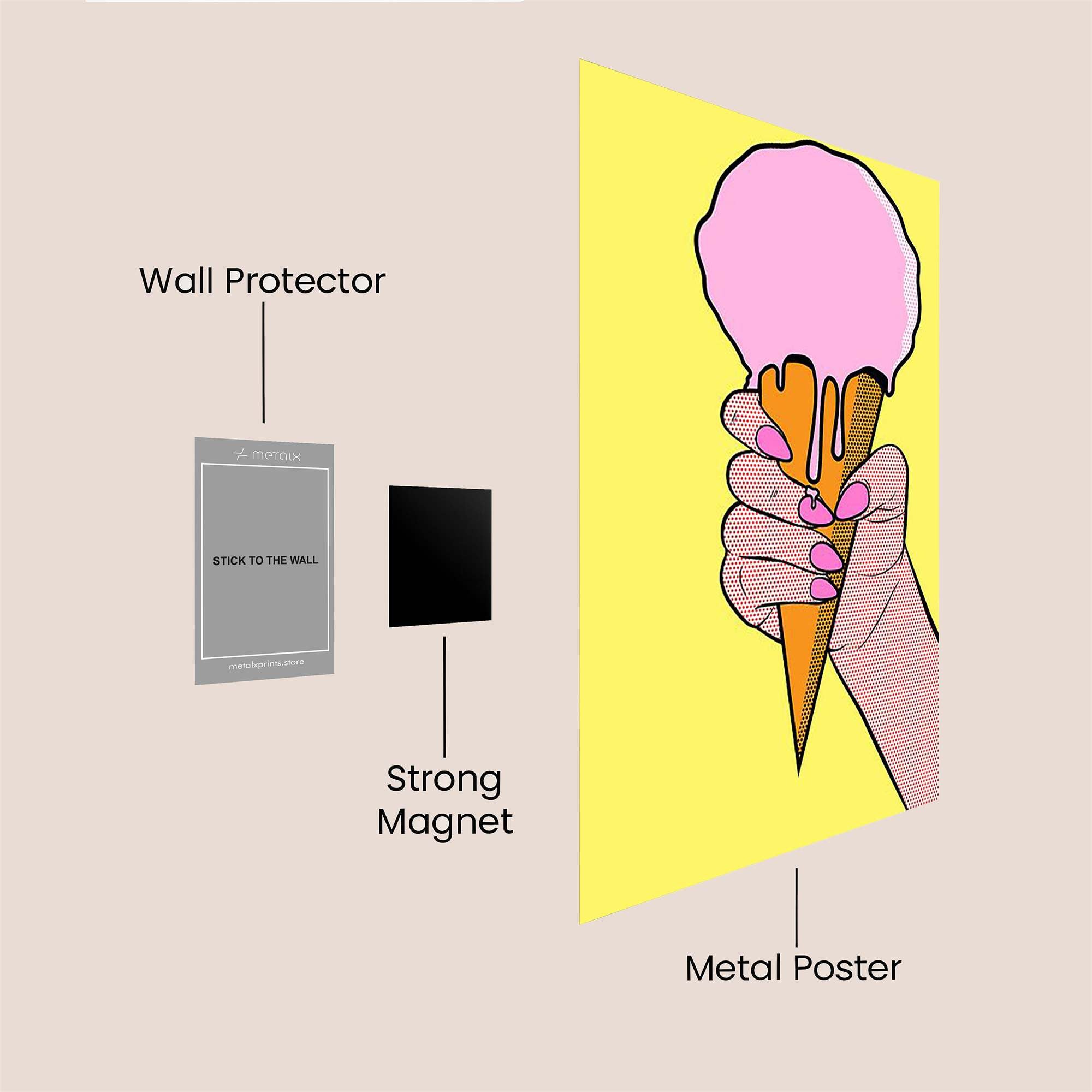 Scoop Bliss Safe Wall Magnetic / M