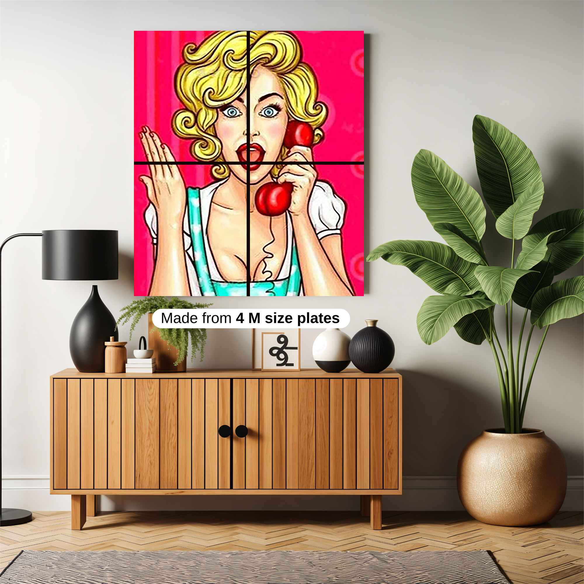 Blonde Bombshell Safe Wall Magnetic / M