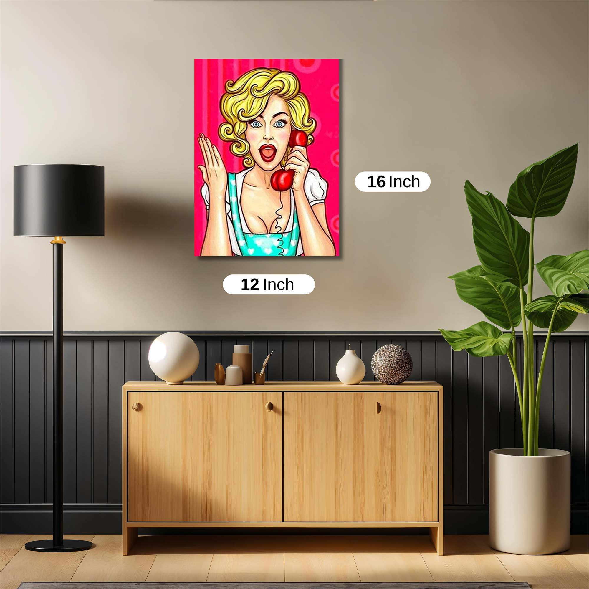 Blonde Bombshell Safe Wall Magnetic / M