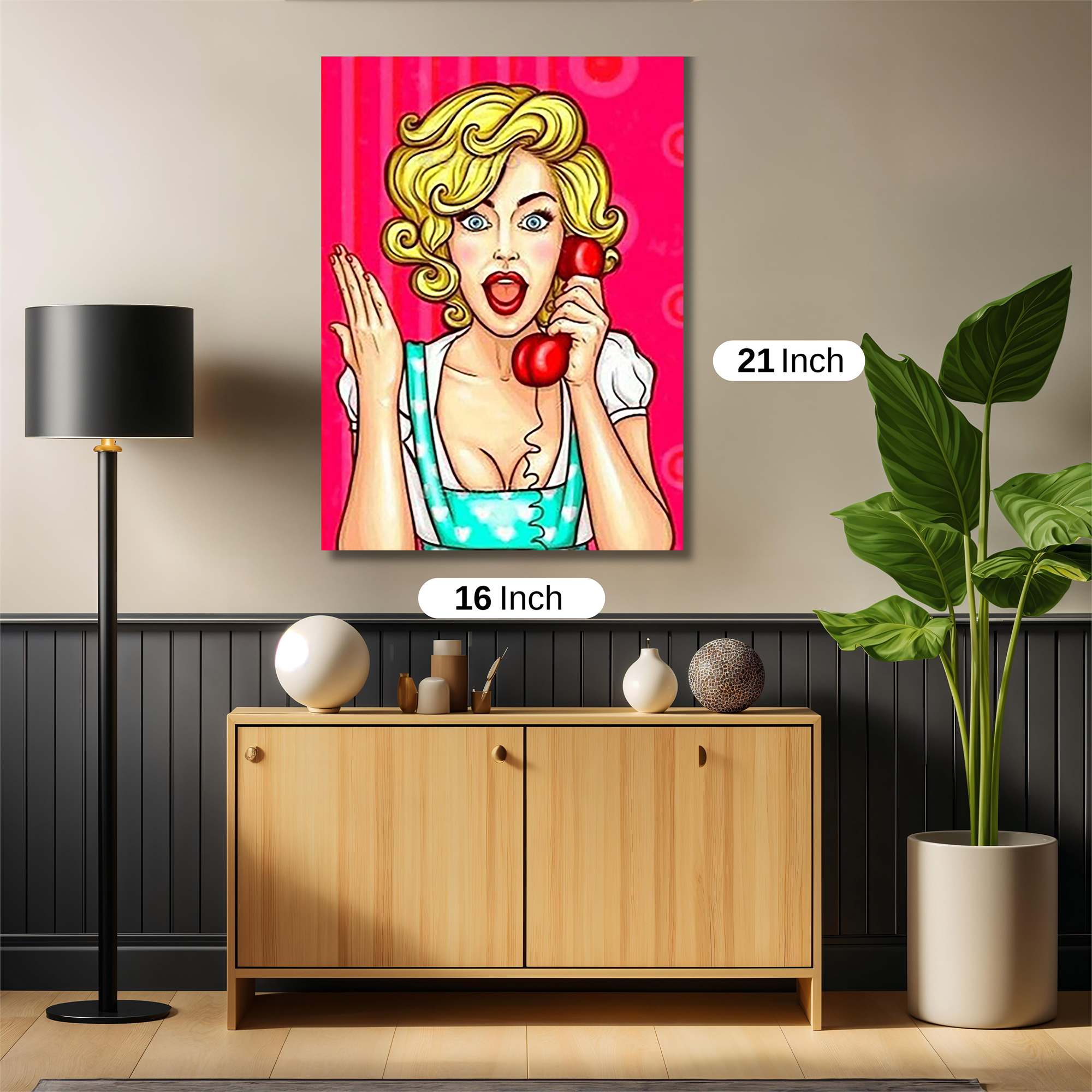 Blonde Bombshell Safe Wall Magnetic / M