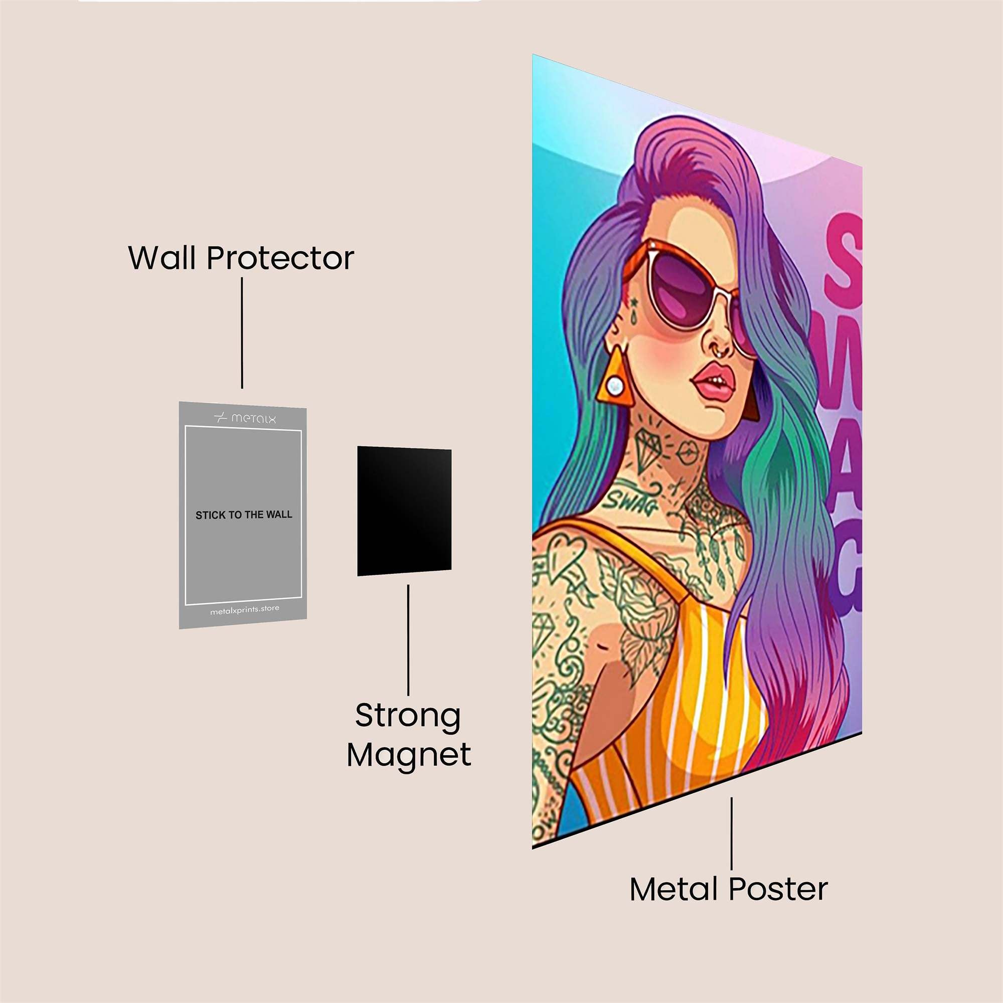 Swag Vibe Safe Wall Magnetic / M