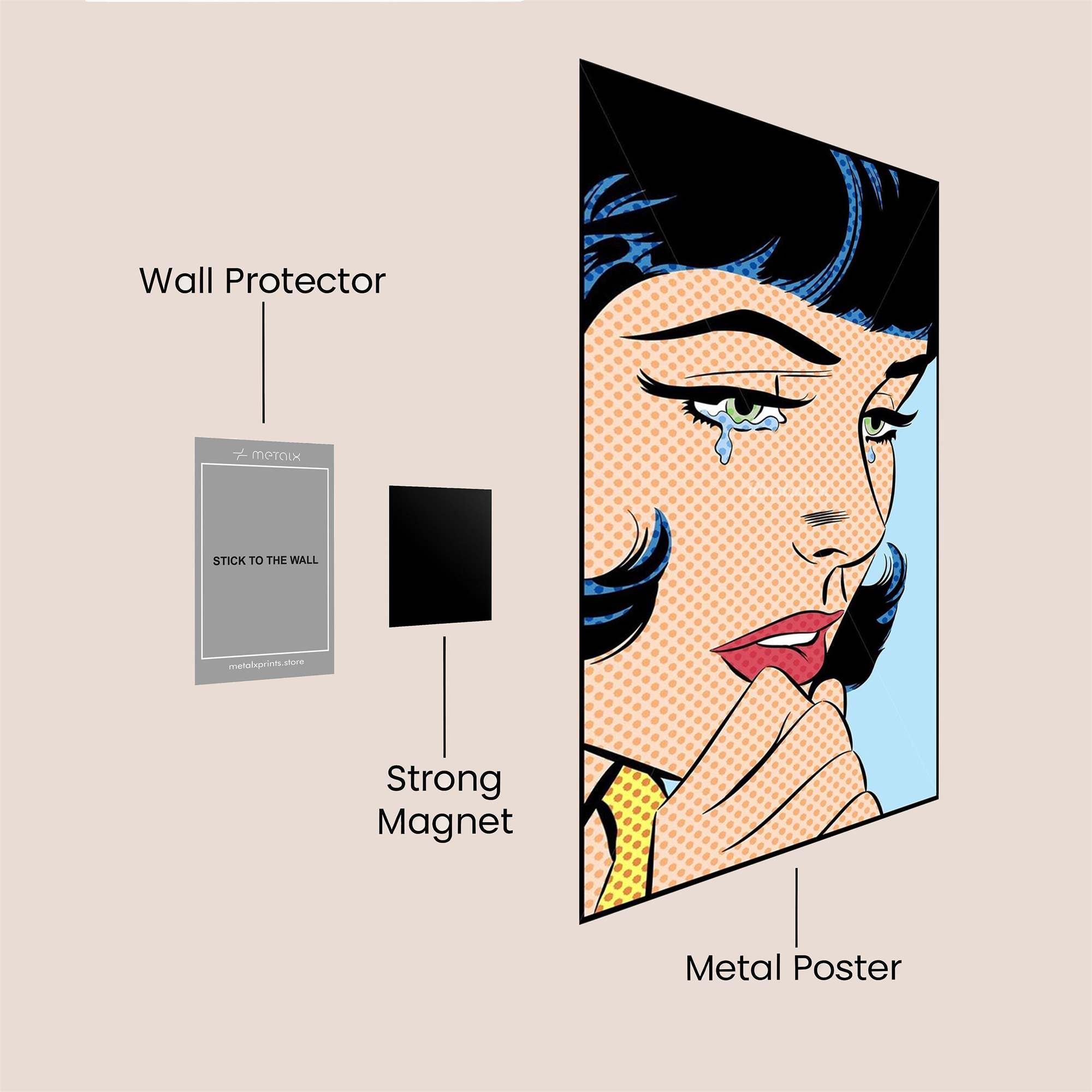 Tears Whisper Safe Wall Magnetic / M