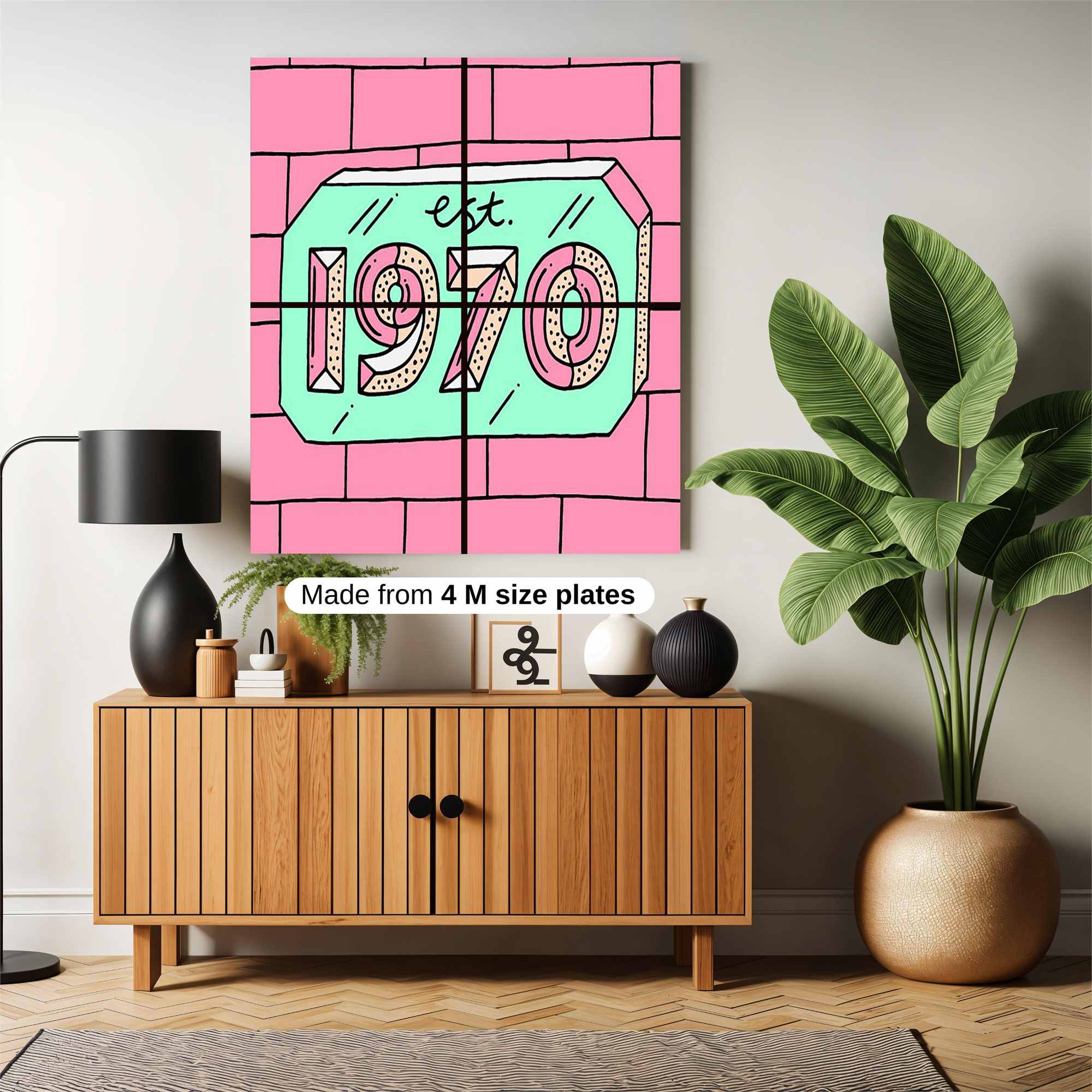 Seventies Whimsy Safe Wall Magnetic / M