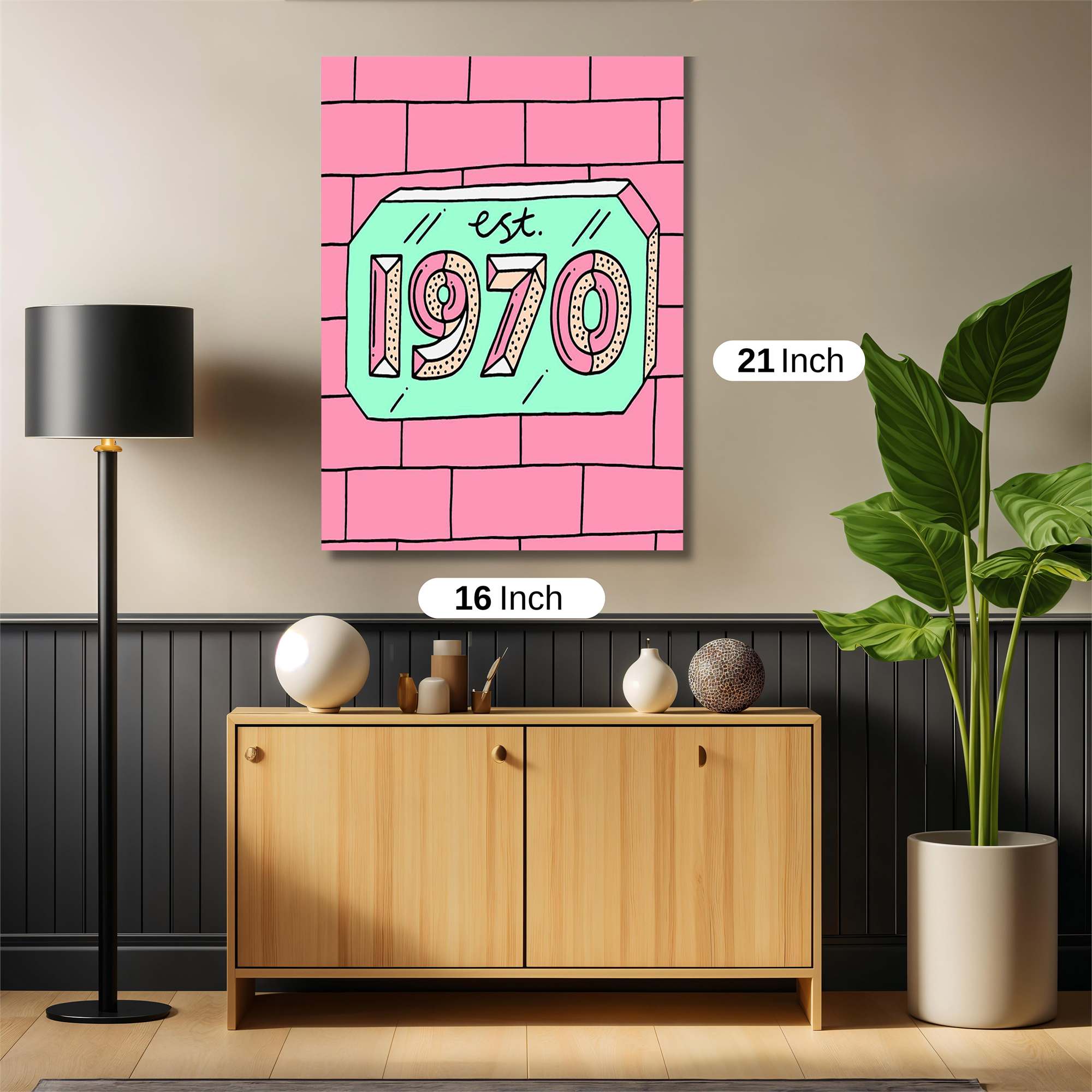 Seventies Whimsy Safe Wall Magnetic / M