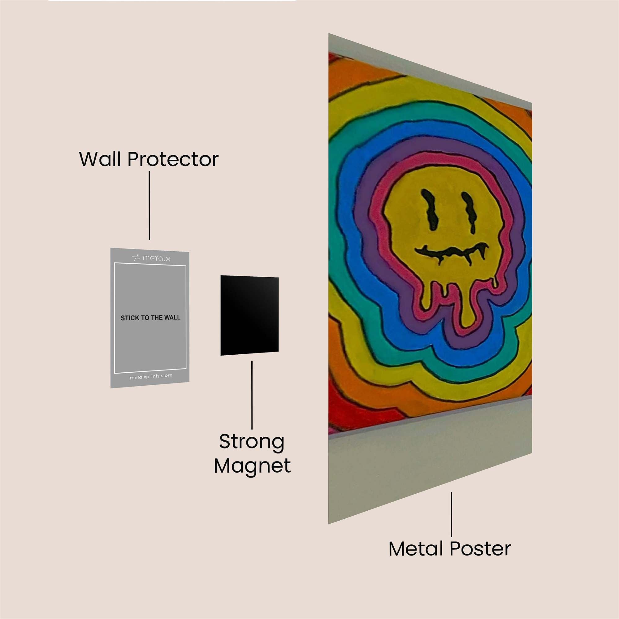 Melting Melancholy Safe Wall Magnetic / M