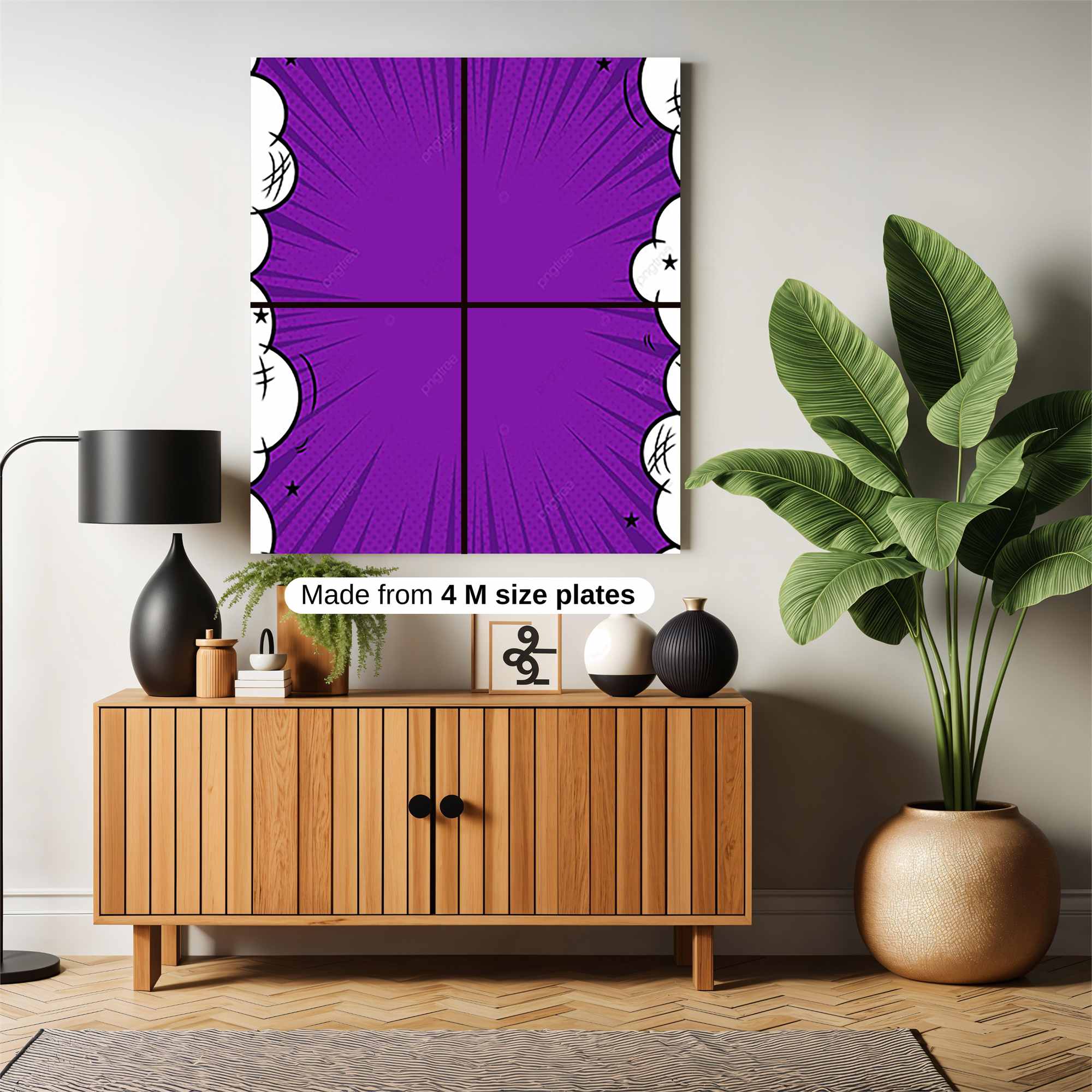 Purple Blast Safe Wall Magnetic / M