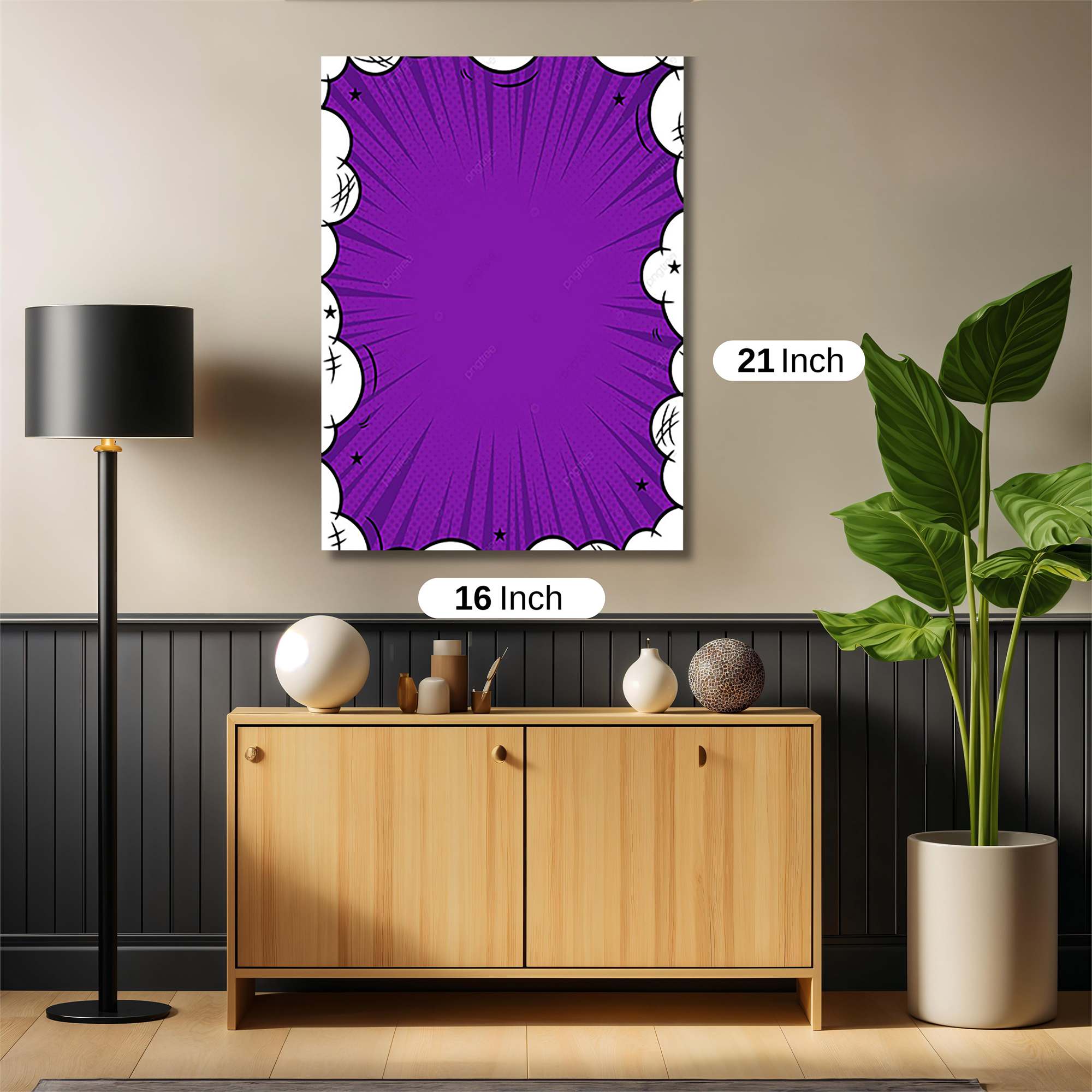 Purple Blast Safe Wall Magnetic / M