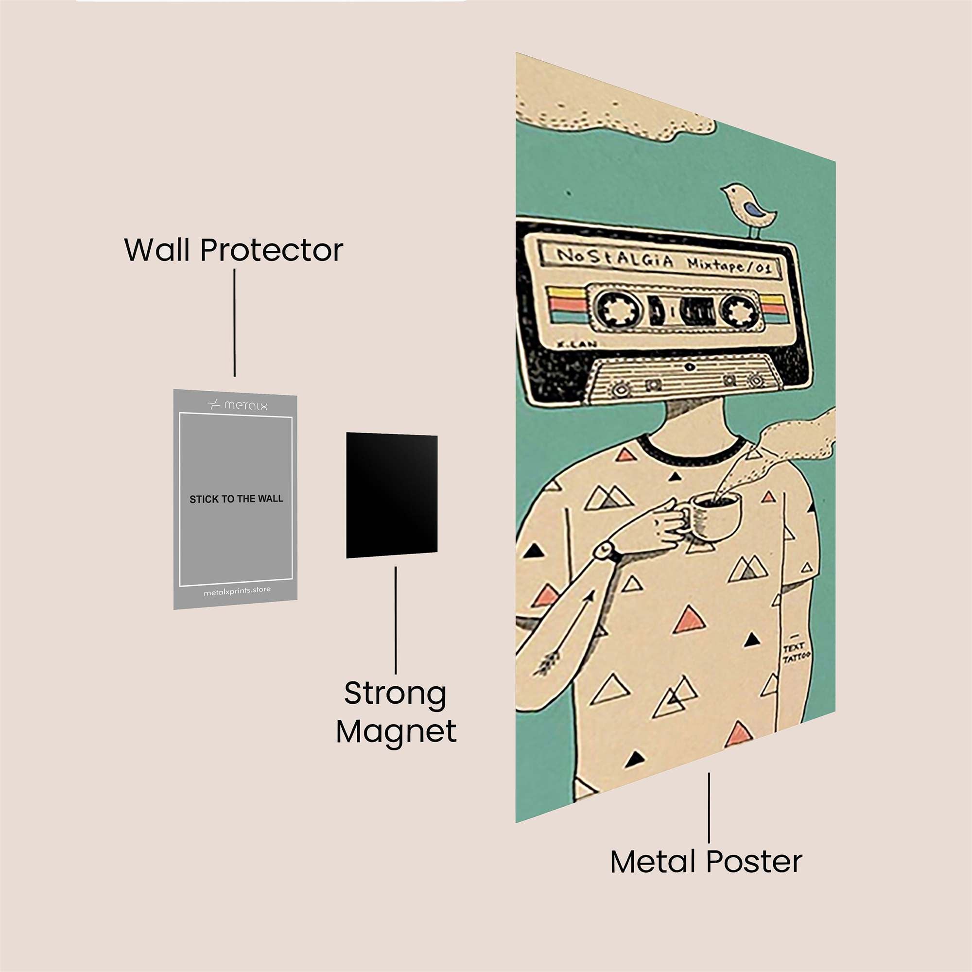 Cassette Dream Safe Wall Magnetic / M