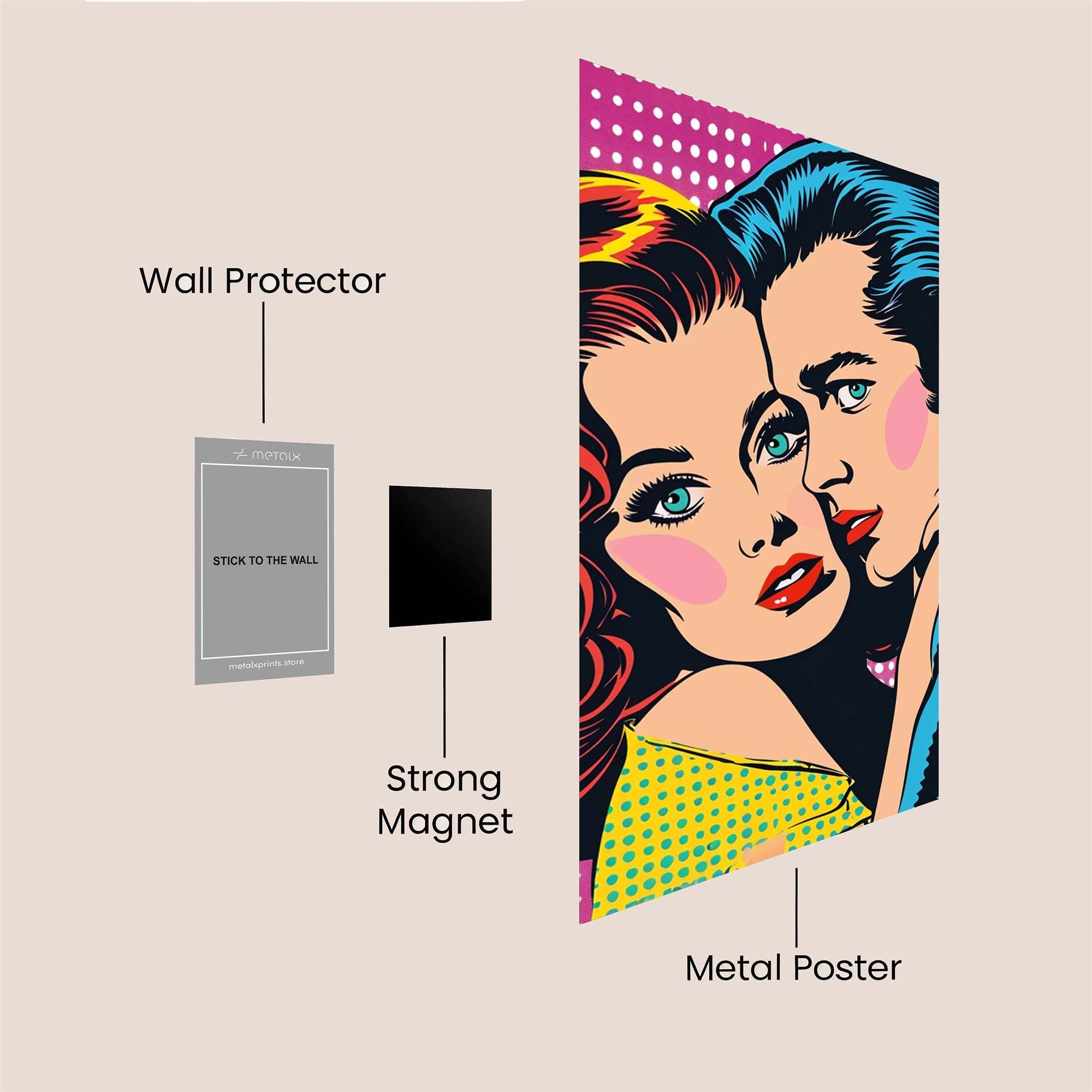 Love Whisper Safe Wall Magnetic / M