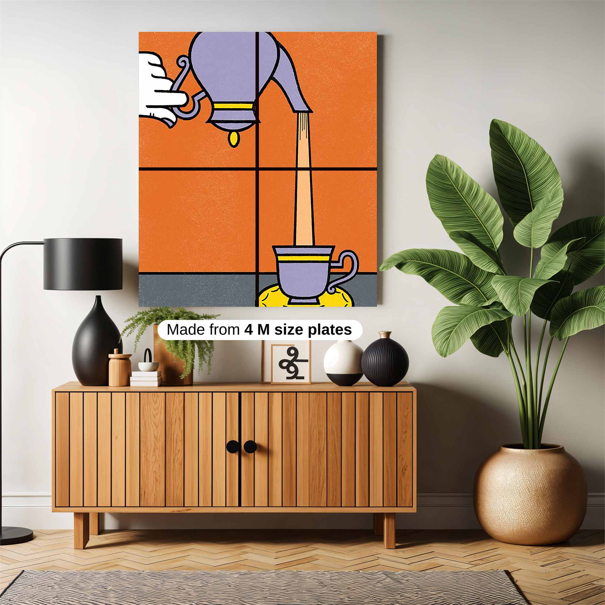Teapot Tranquil Safe Wall Magnetic / M