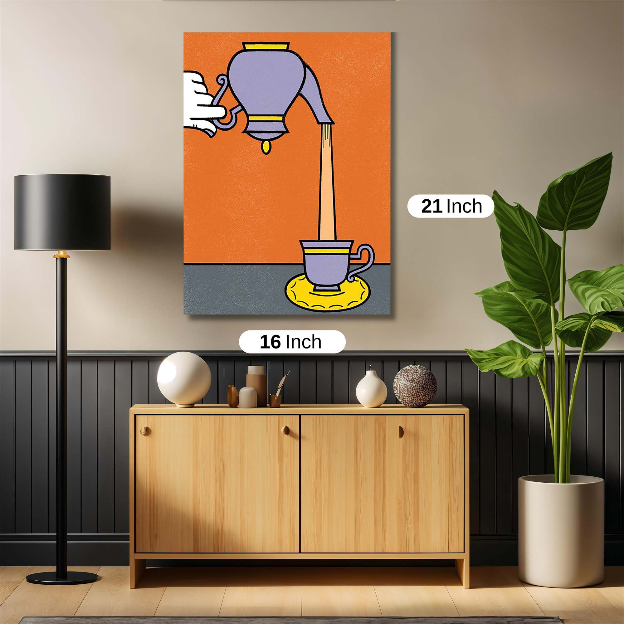 Teapot Tranquil Safe Wall Magnetic / M