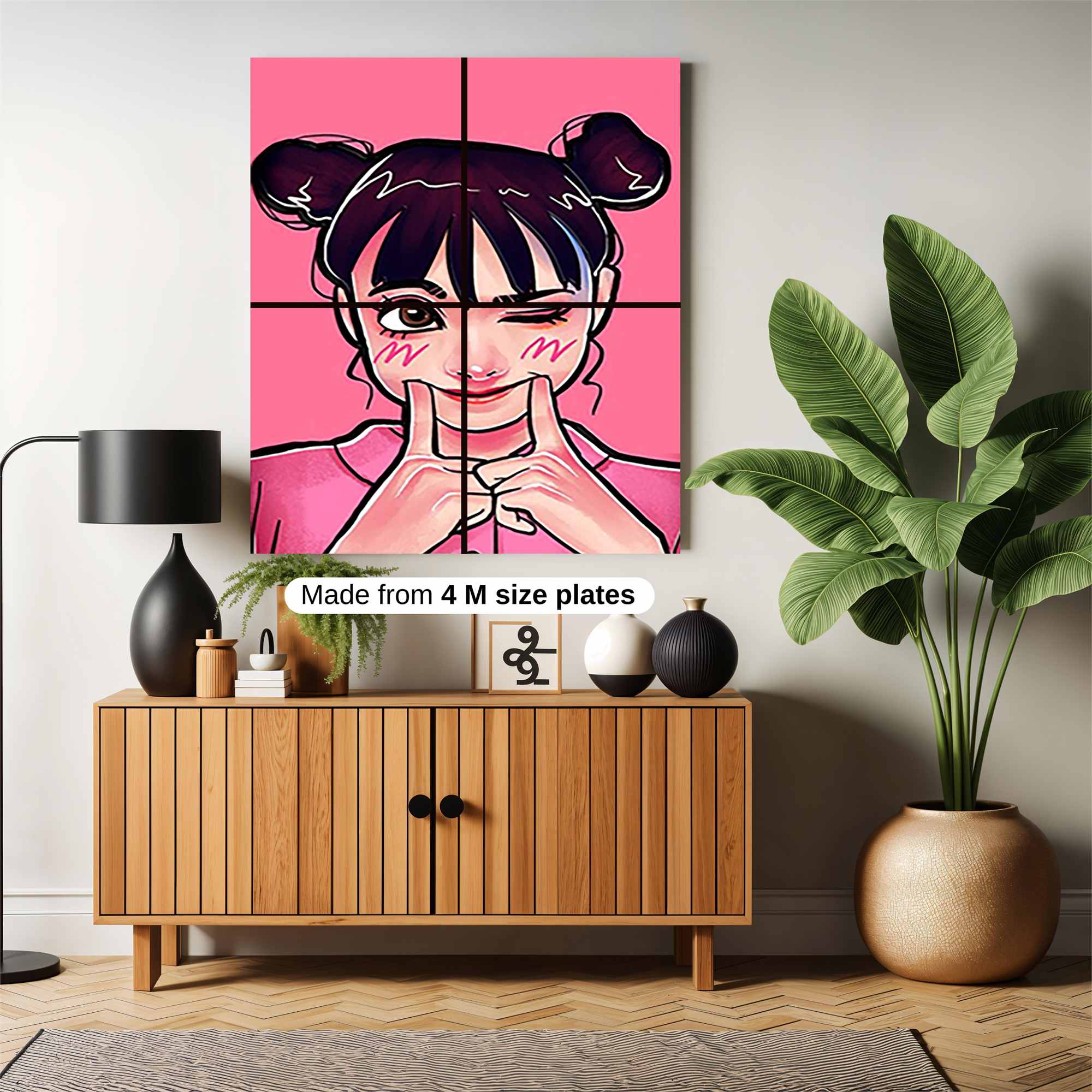 Winking Whimsy Safe Wall Magnetic / M