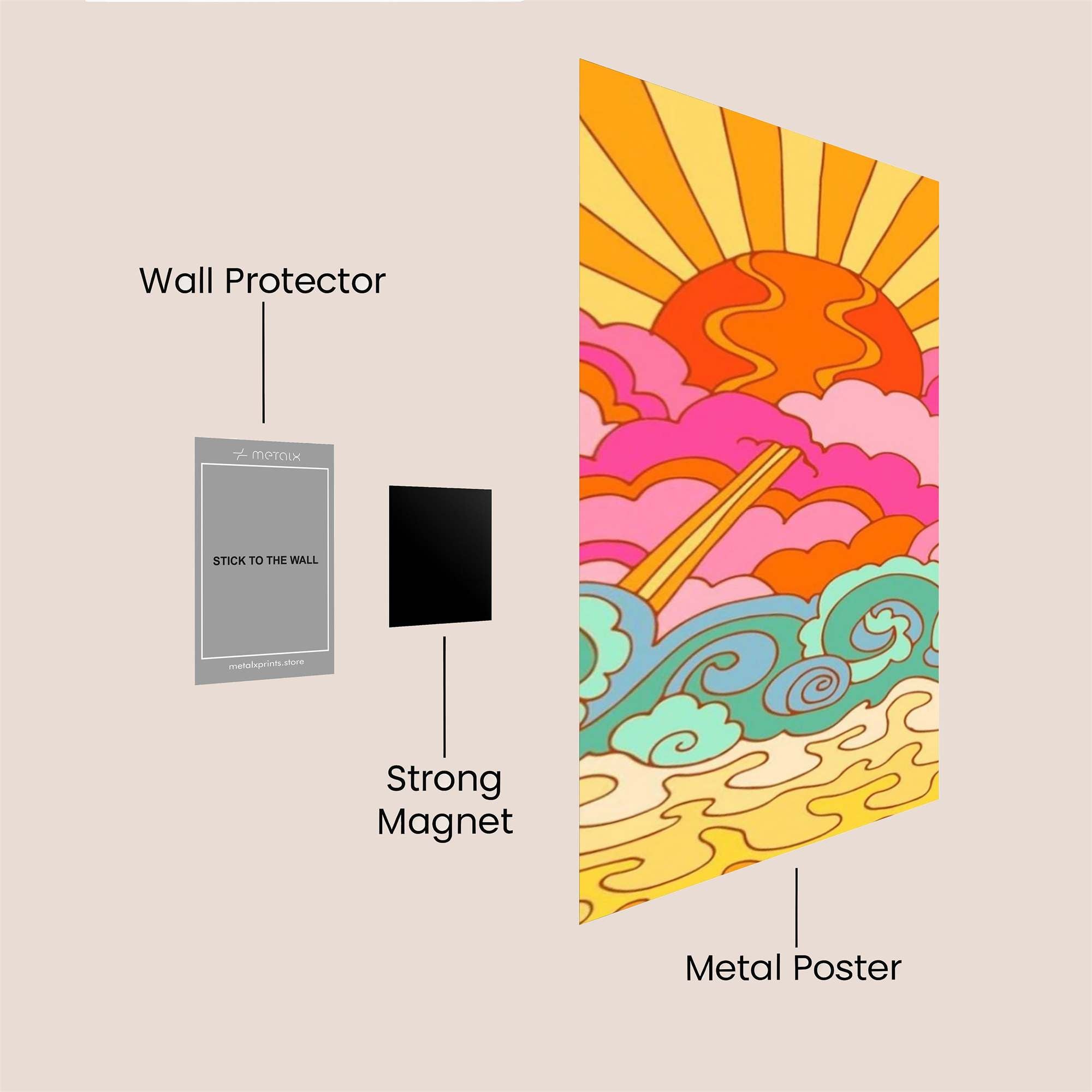 Sunrise Bliss Safe Wall Magnetic / M