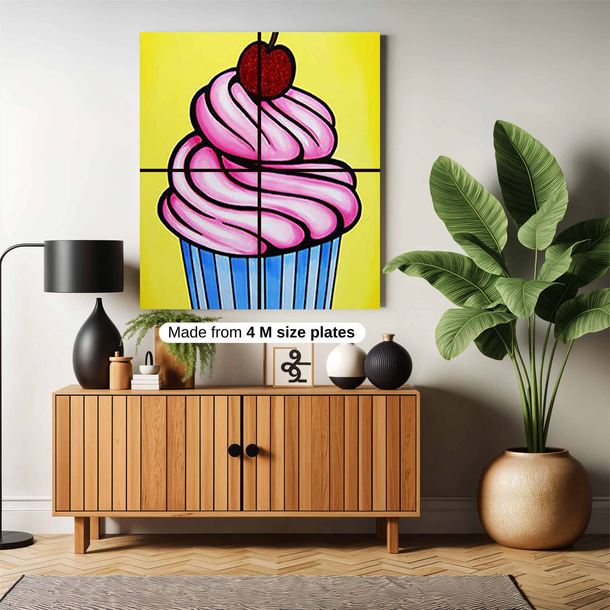 Cupcake Delight Safe Wall Magnetic / M