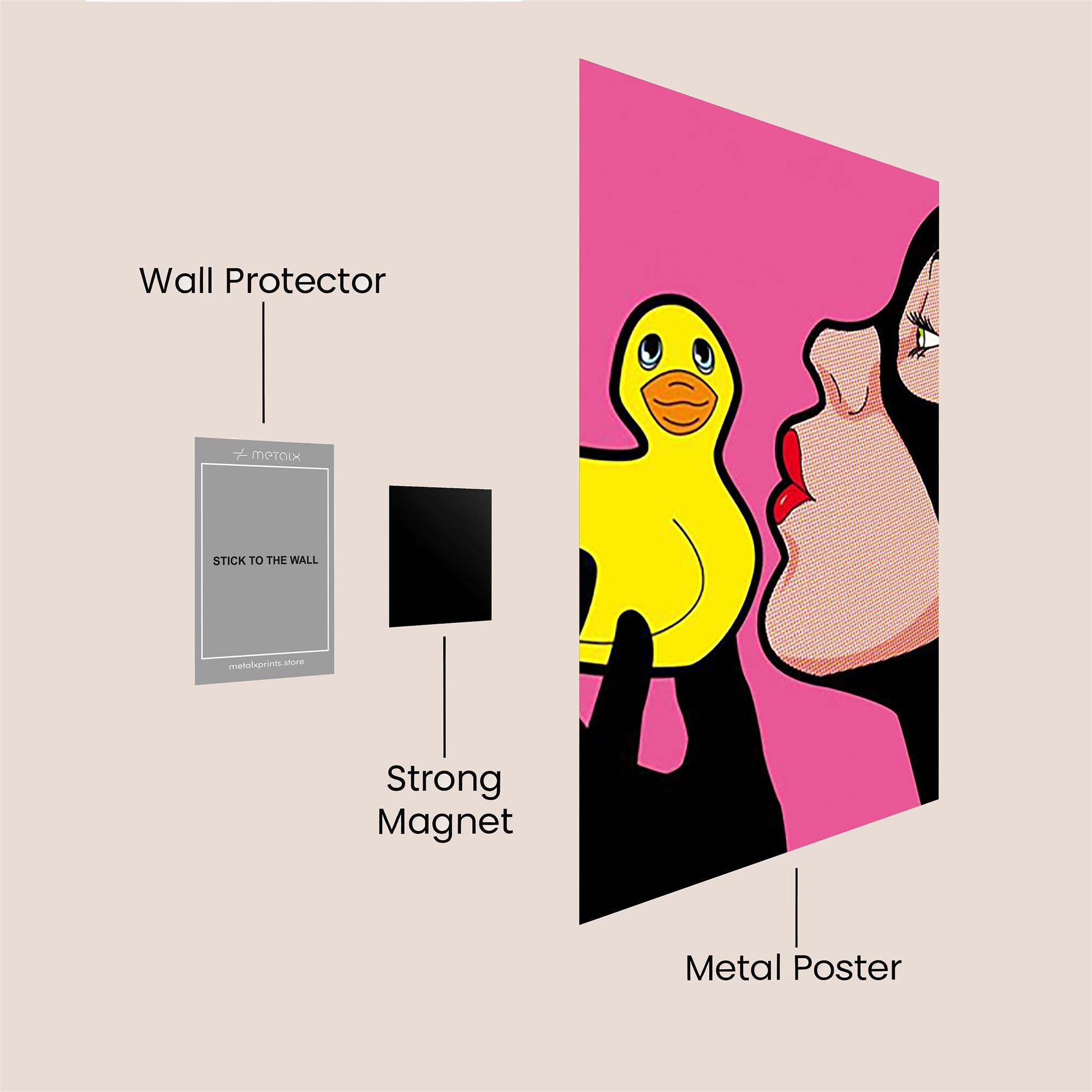 Duck Whisper Safe Wall Magnetic / M