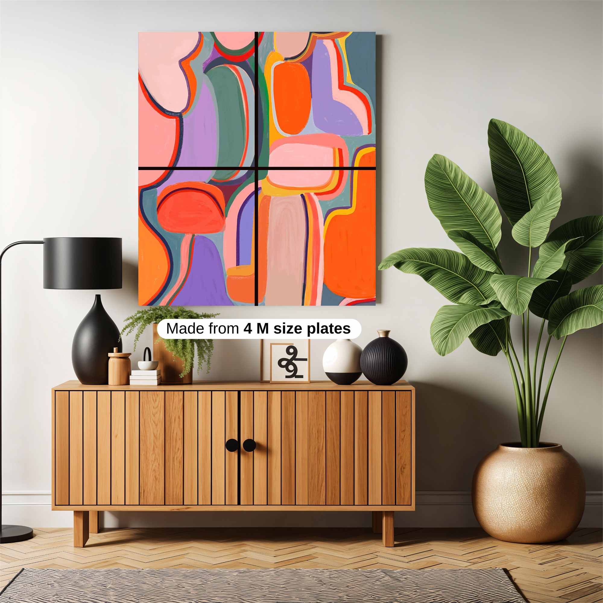 Abstract Joy Safe Wall Magnetic / M