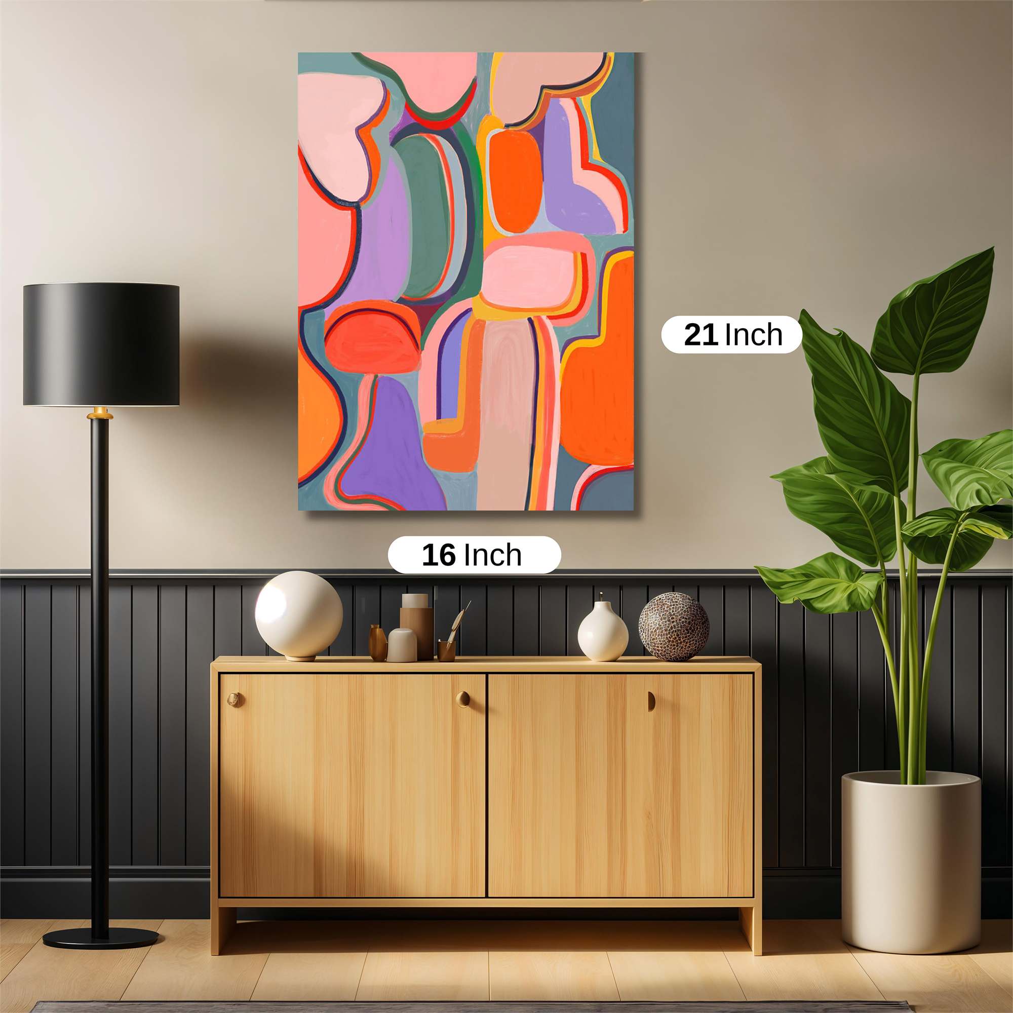 Abstract Joy Safe Wall Magnetic / M