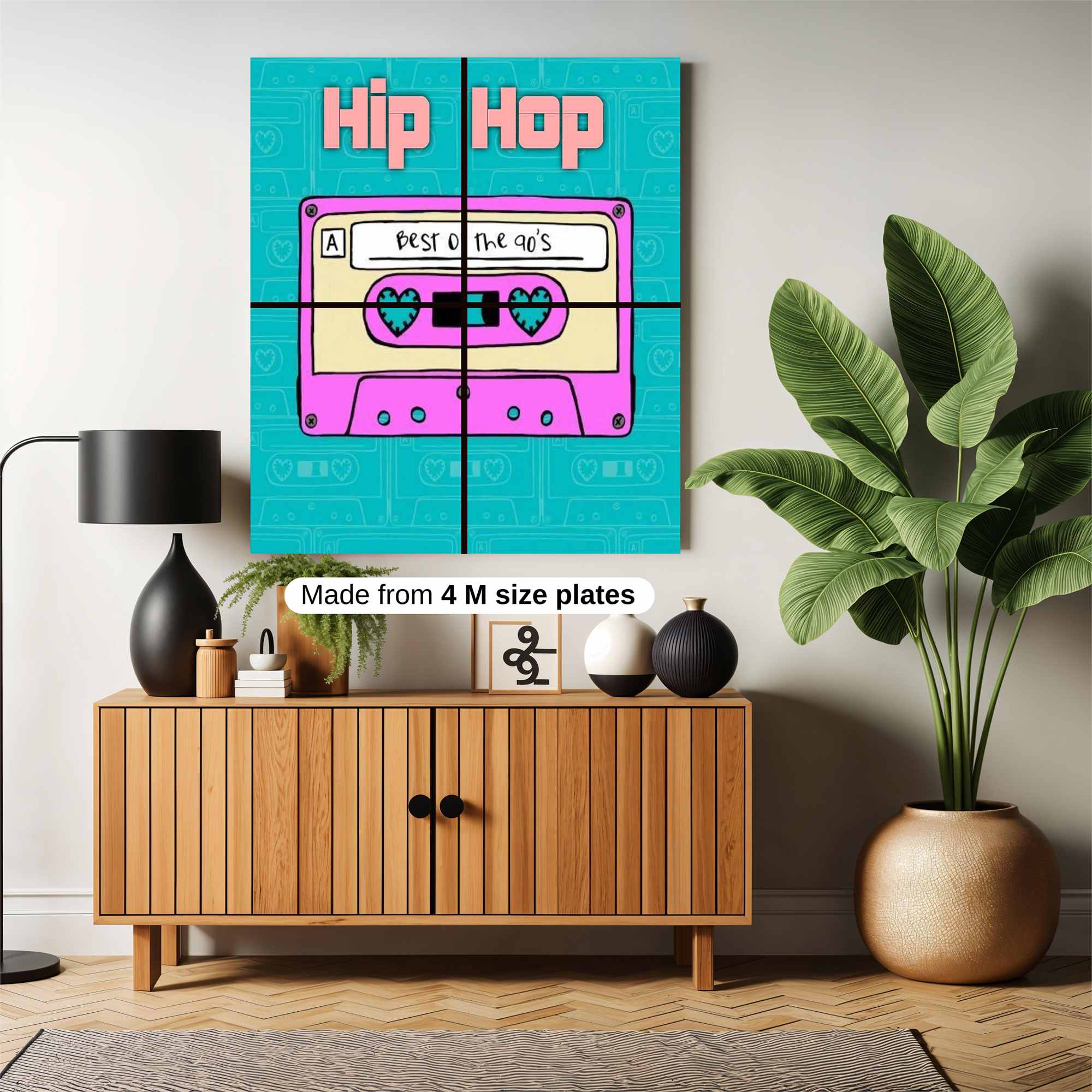 Hip Hop Nostalgic Safe Wall Magnetic / M