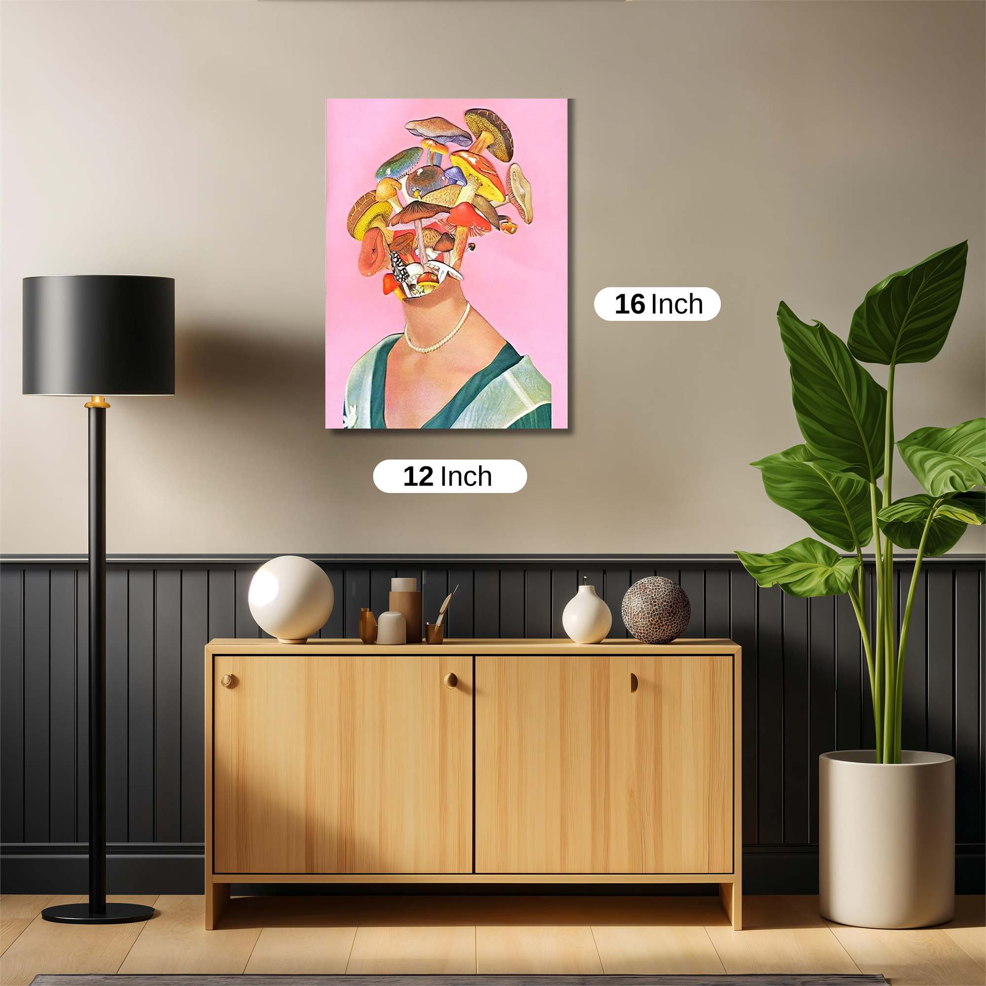 Mushroom Whimsy Safe Wall Magnetic / M