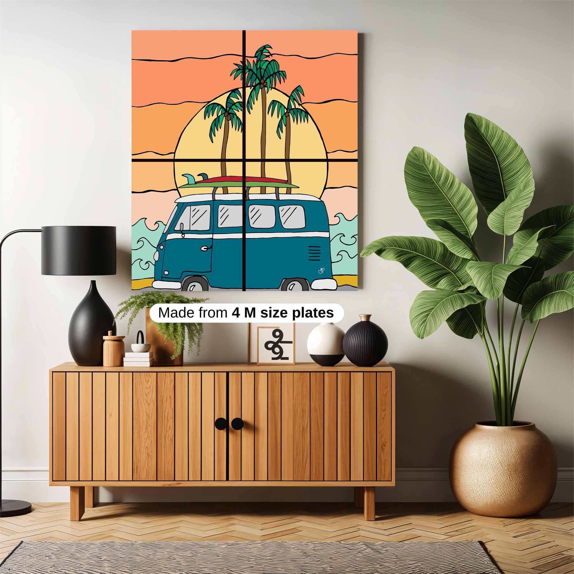 Sunset Serenity Safe Wall Magnetic / M