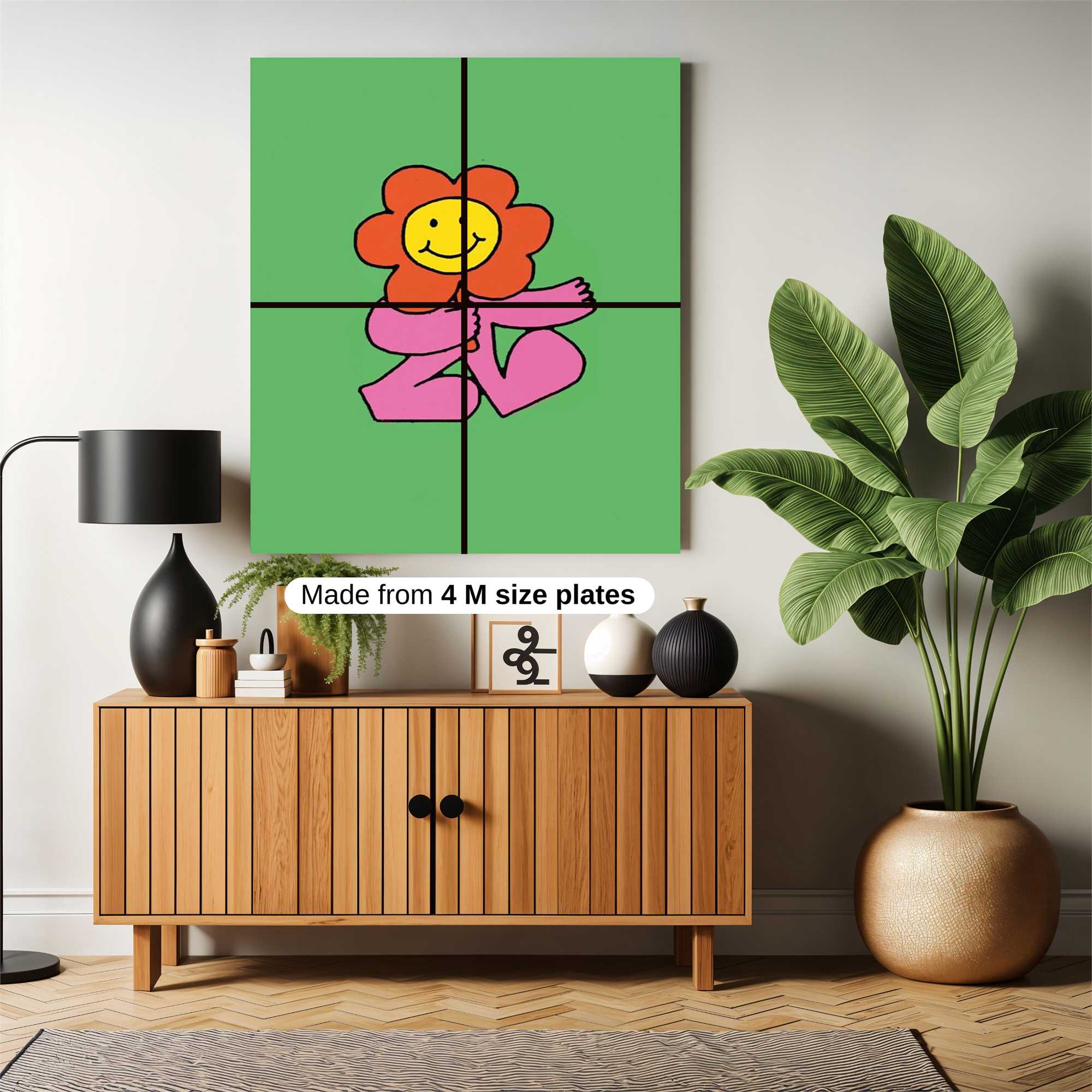 Flower Frolic Safe Wall Magnetic / M