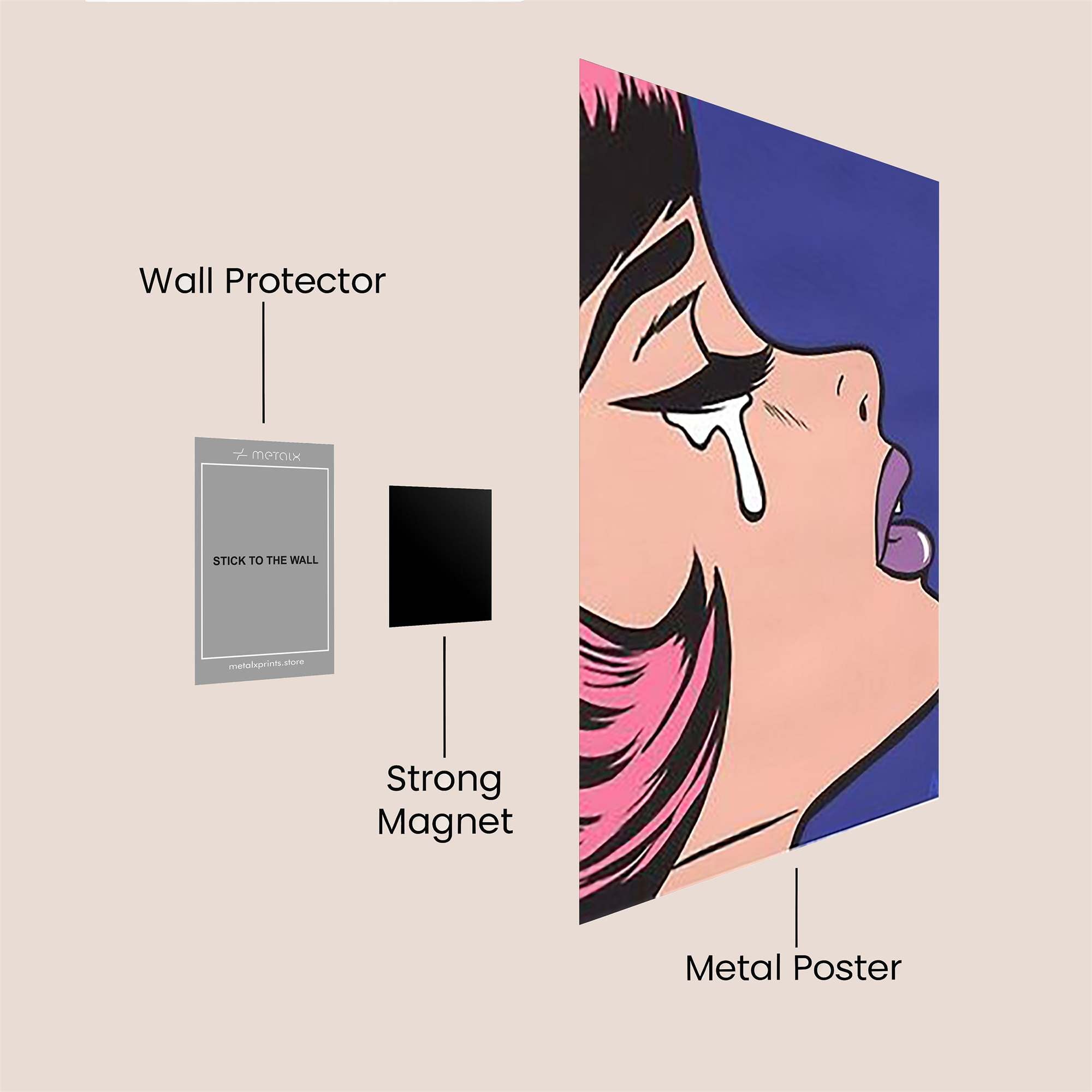 Tears Drama Safe Wall Magnetic / M